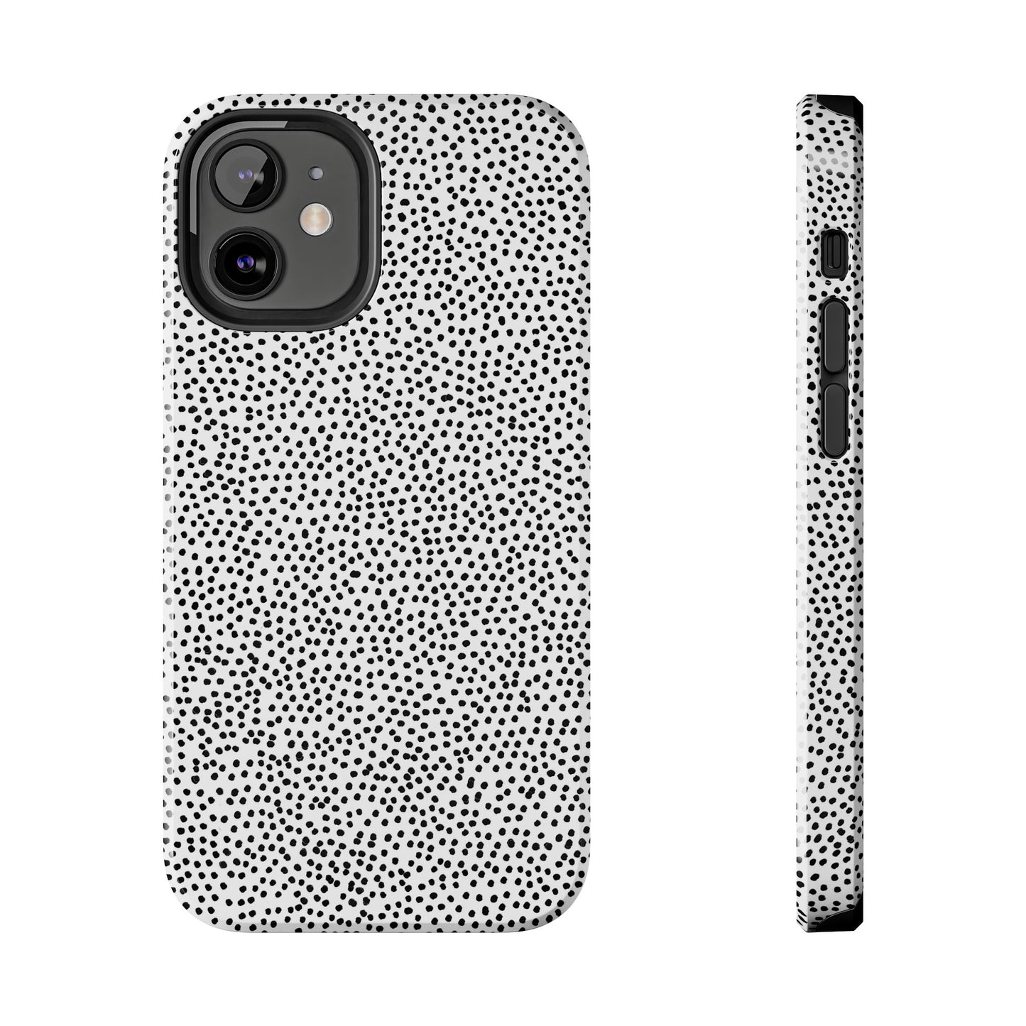 Baby Dots White / Black Phone Case