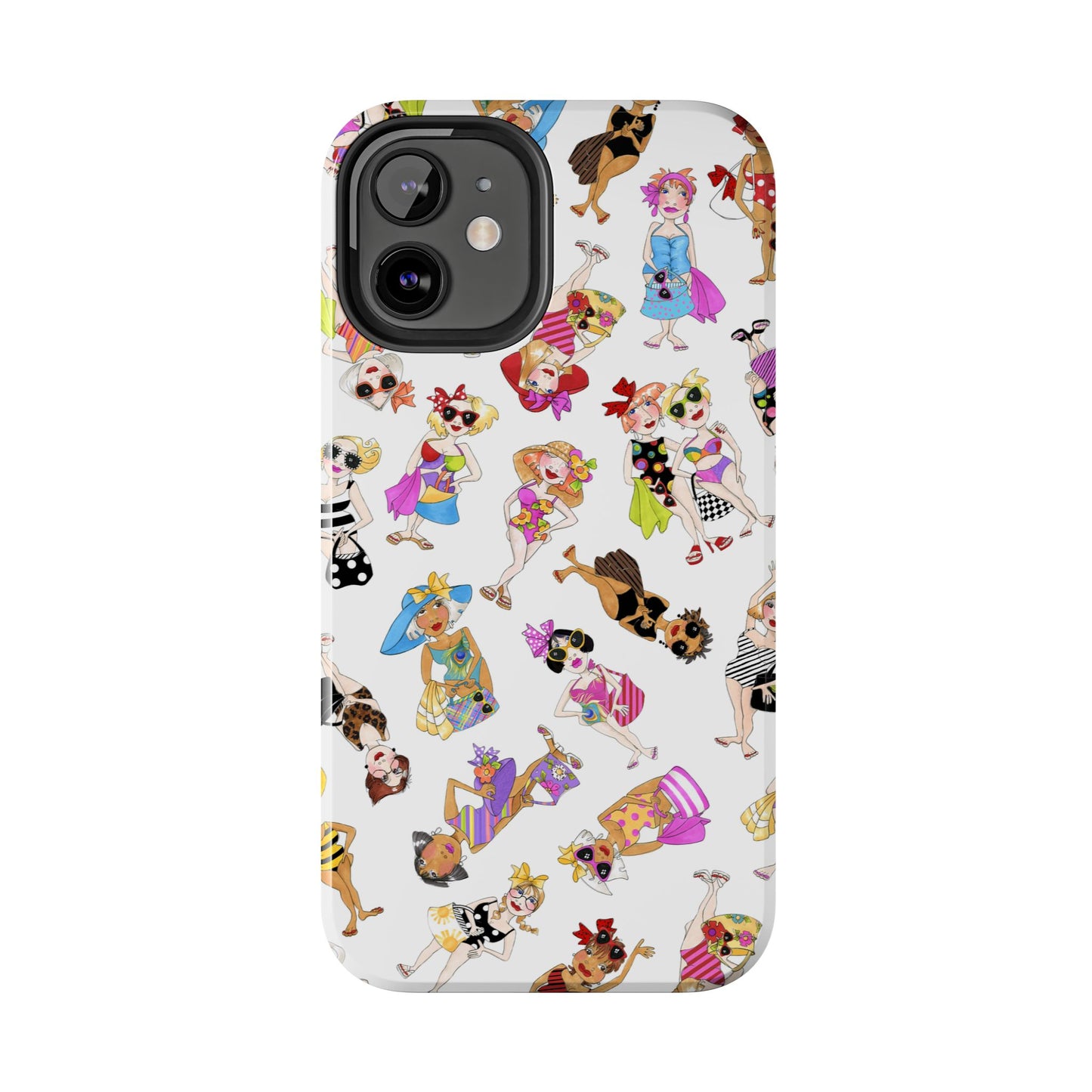 Tossed Beauties White Phone Case