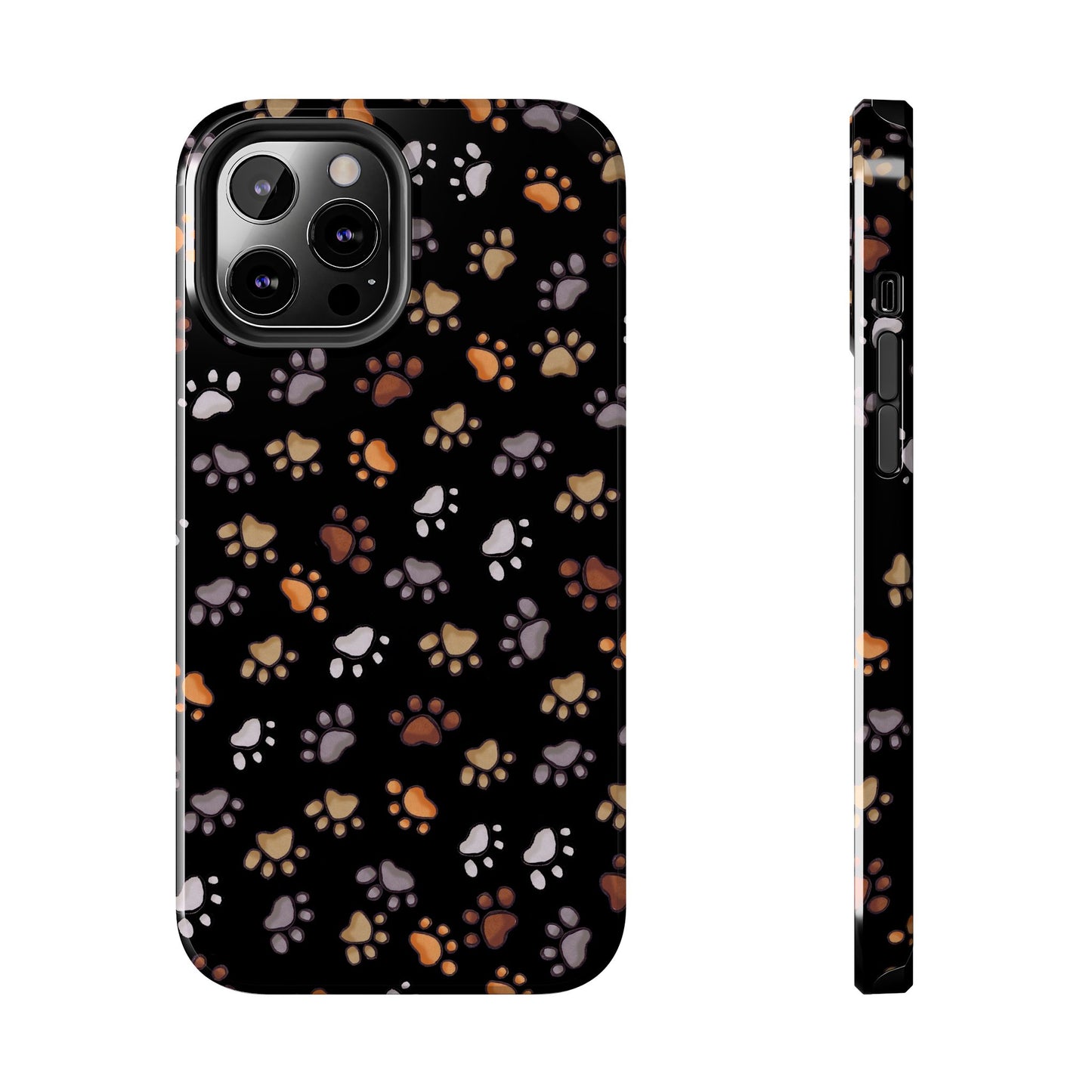 Puppy Paws Black Phone Case