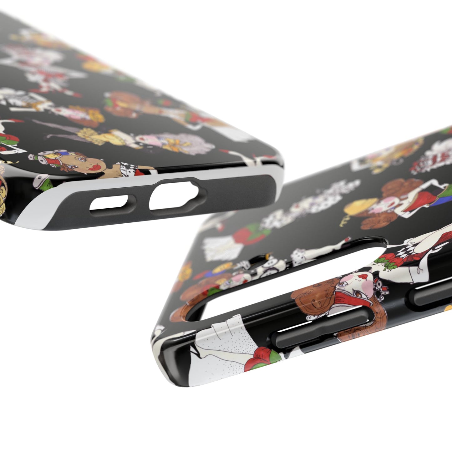 Sew Tossed Black Phone Case