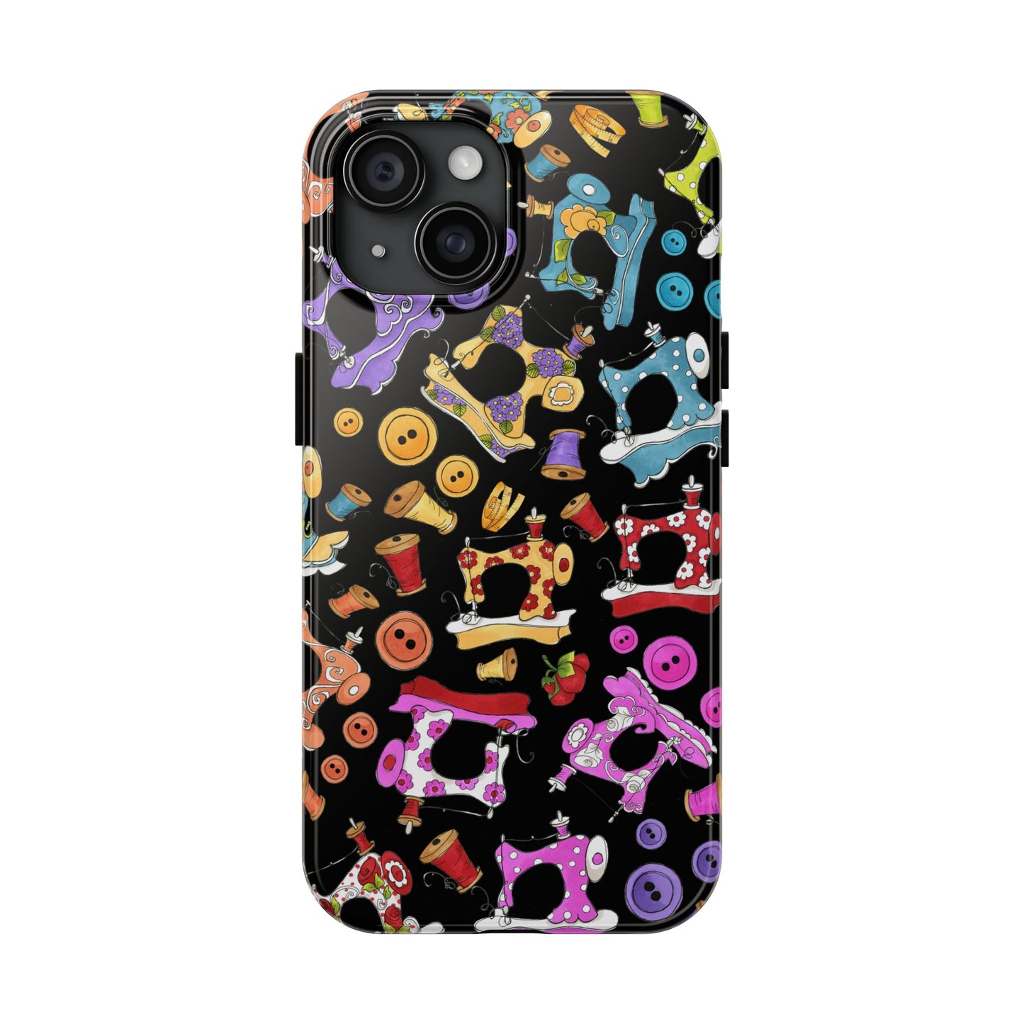 Sew Assorted Black Phone Case
