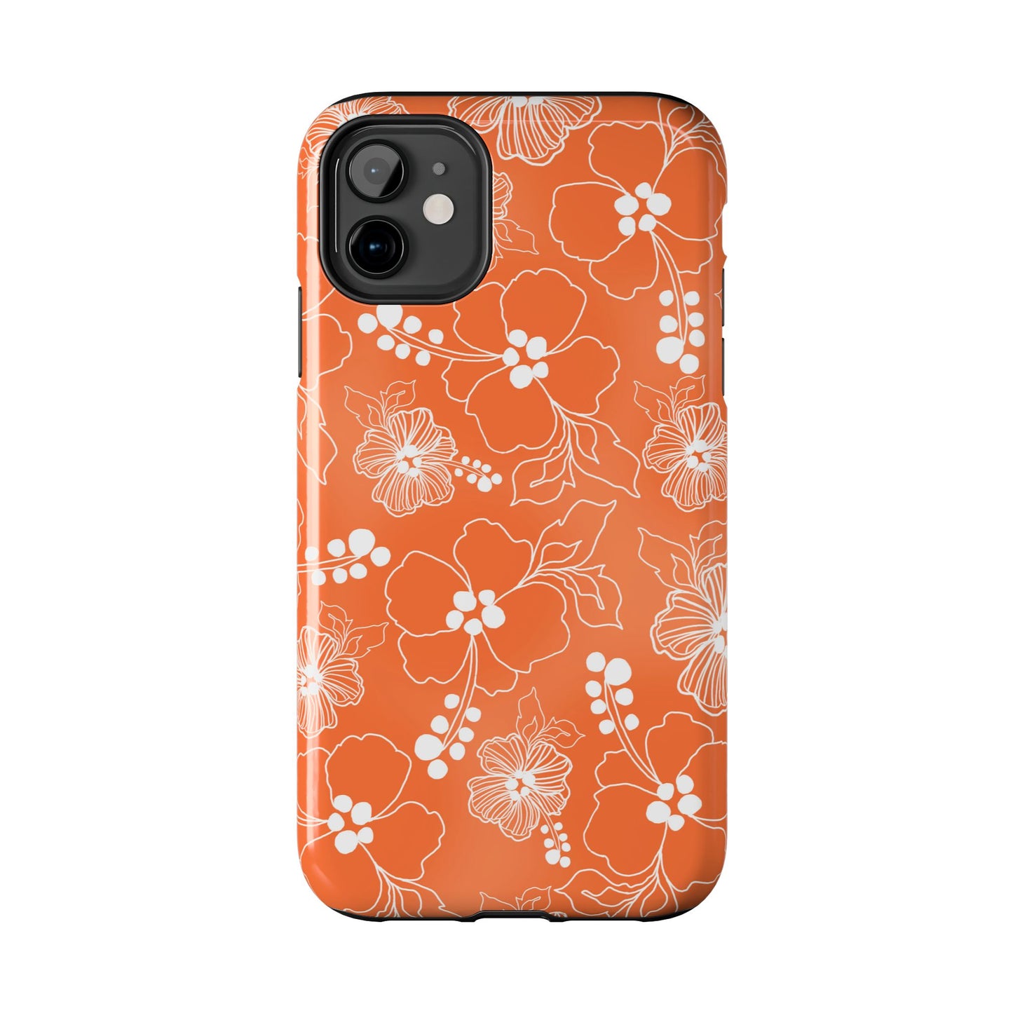Lacey Hibiscus Coral Phone Case