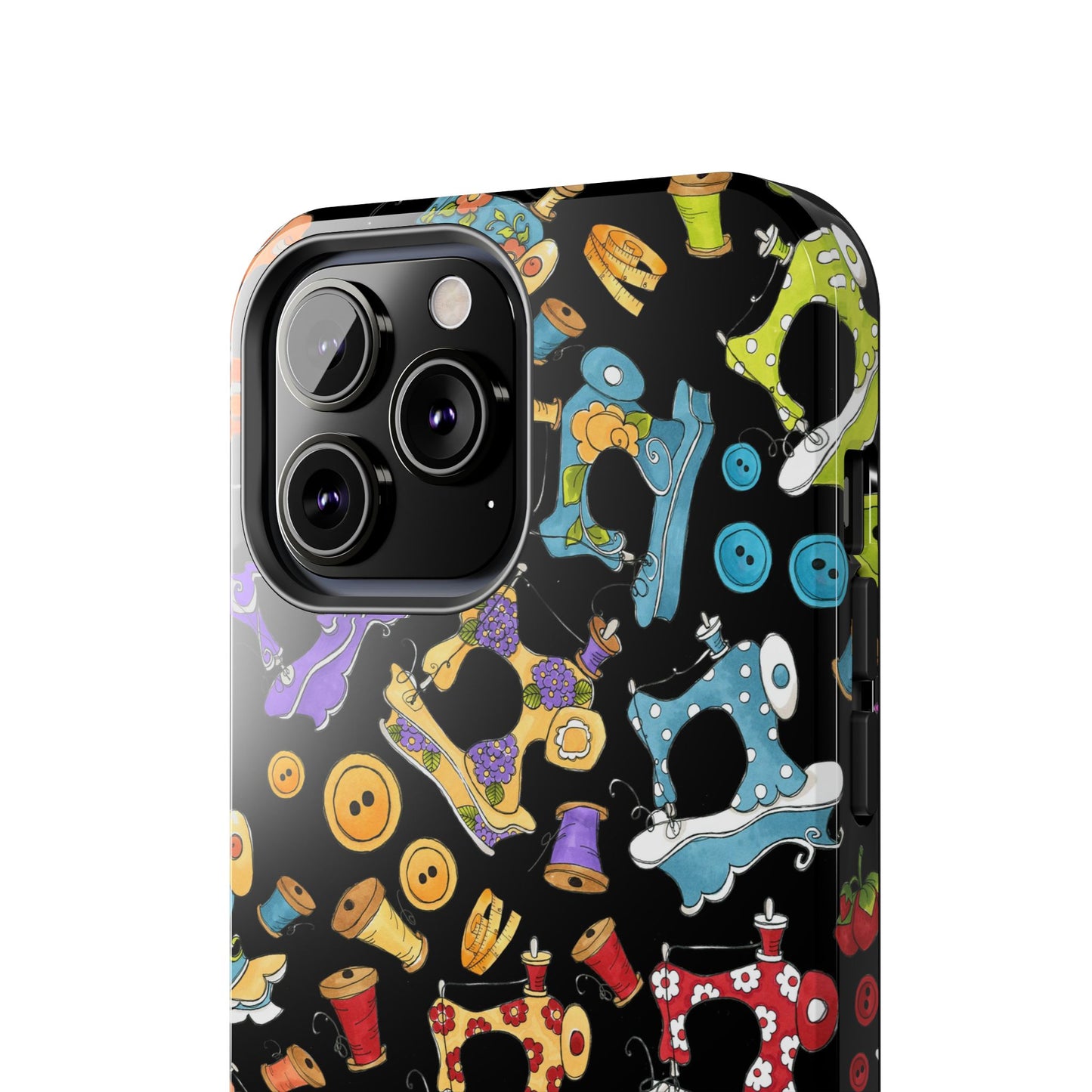 Sew Assorted Black Phone Case
