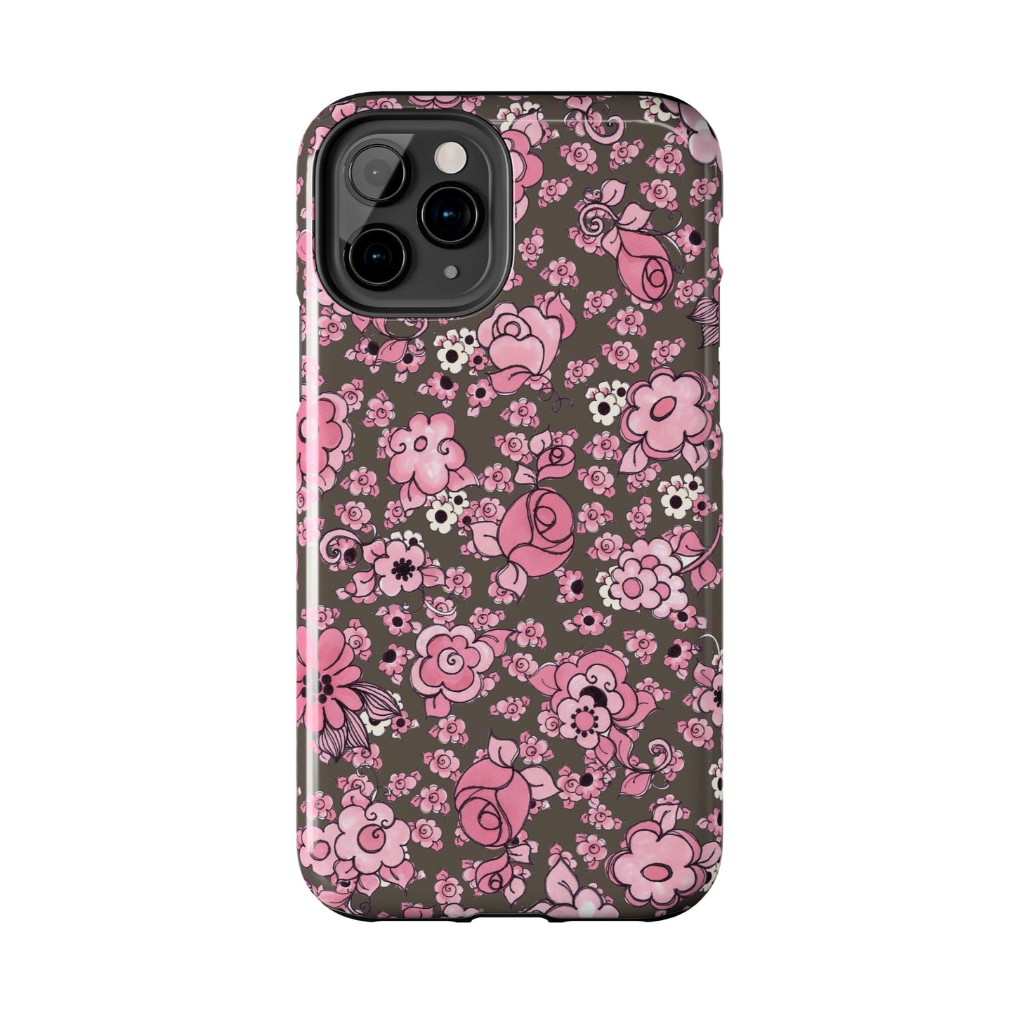 Profuse Posies Mocha Phone Case