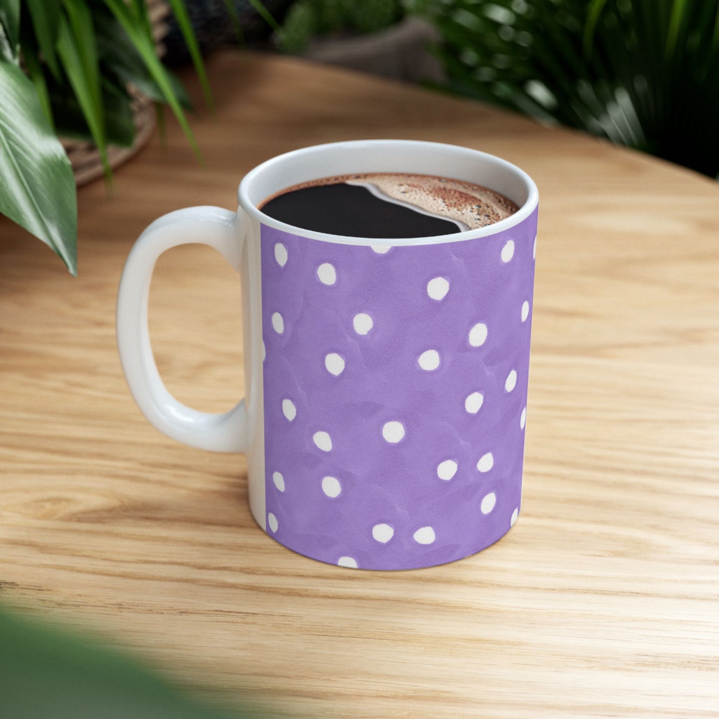 Curious Purple Dots Cup