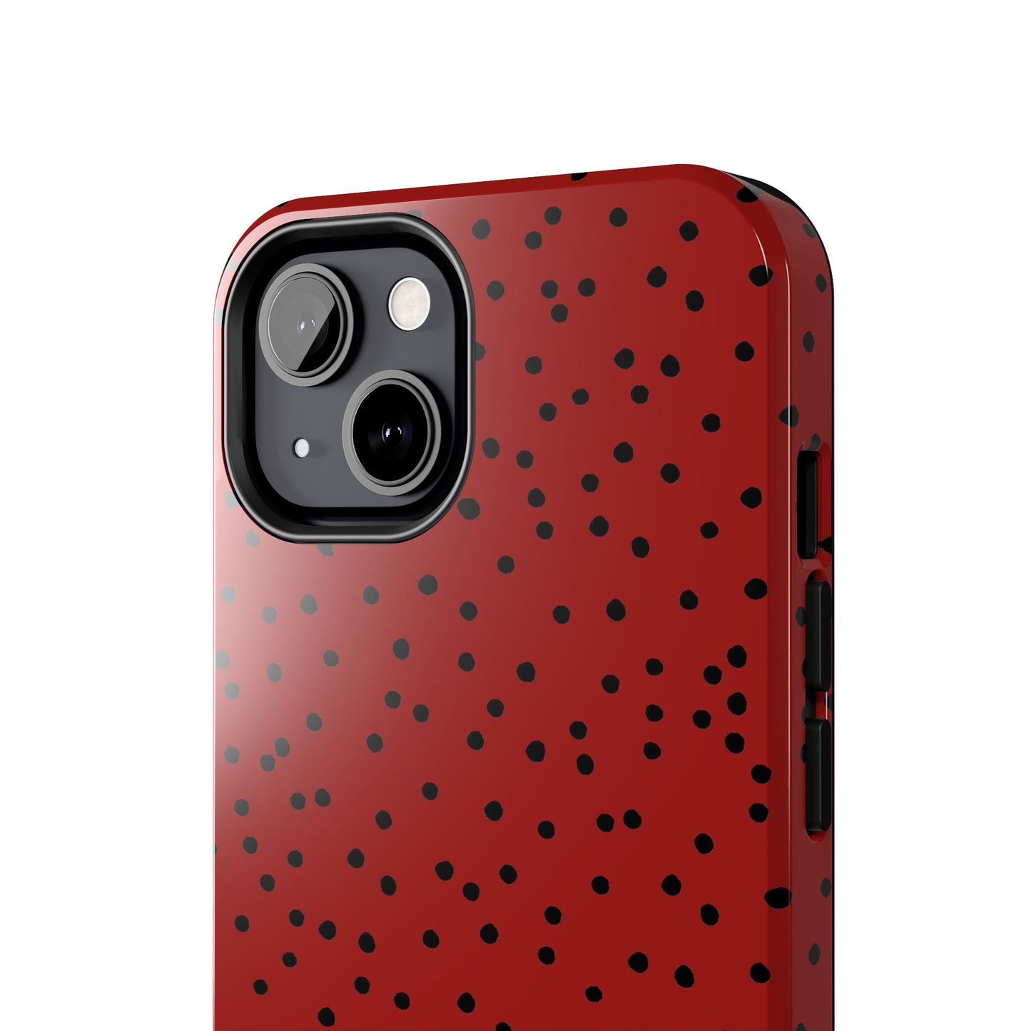 Dinky Dots Scarlett / Black Phone Case