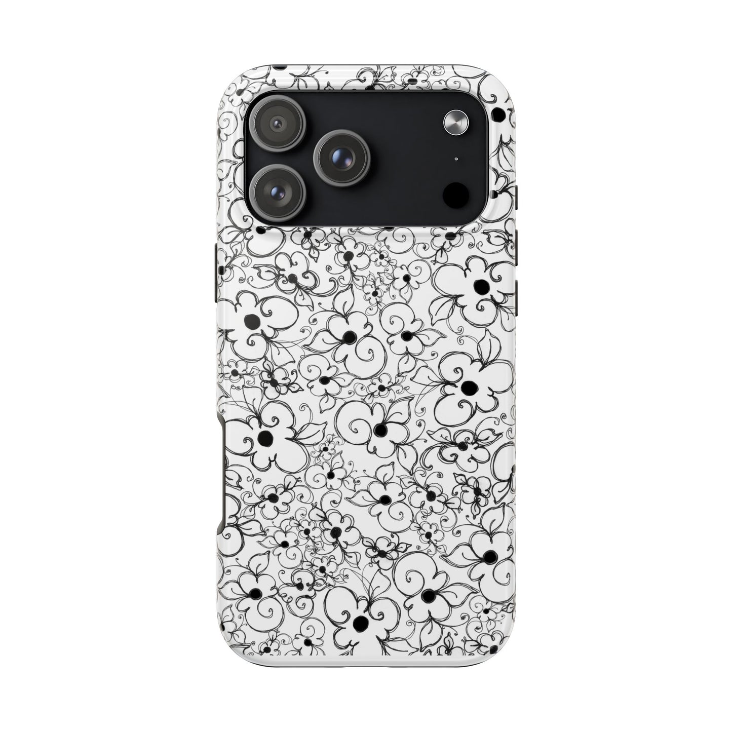 Dog Daisies White Phone Case