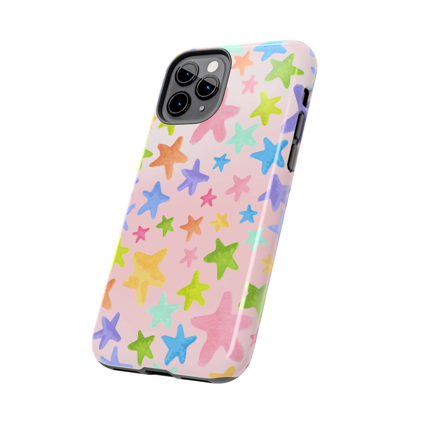 Happy Stars Pink Phone Case