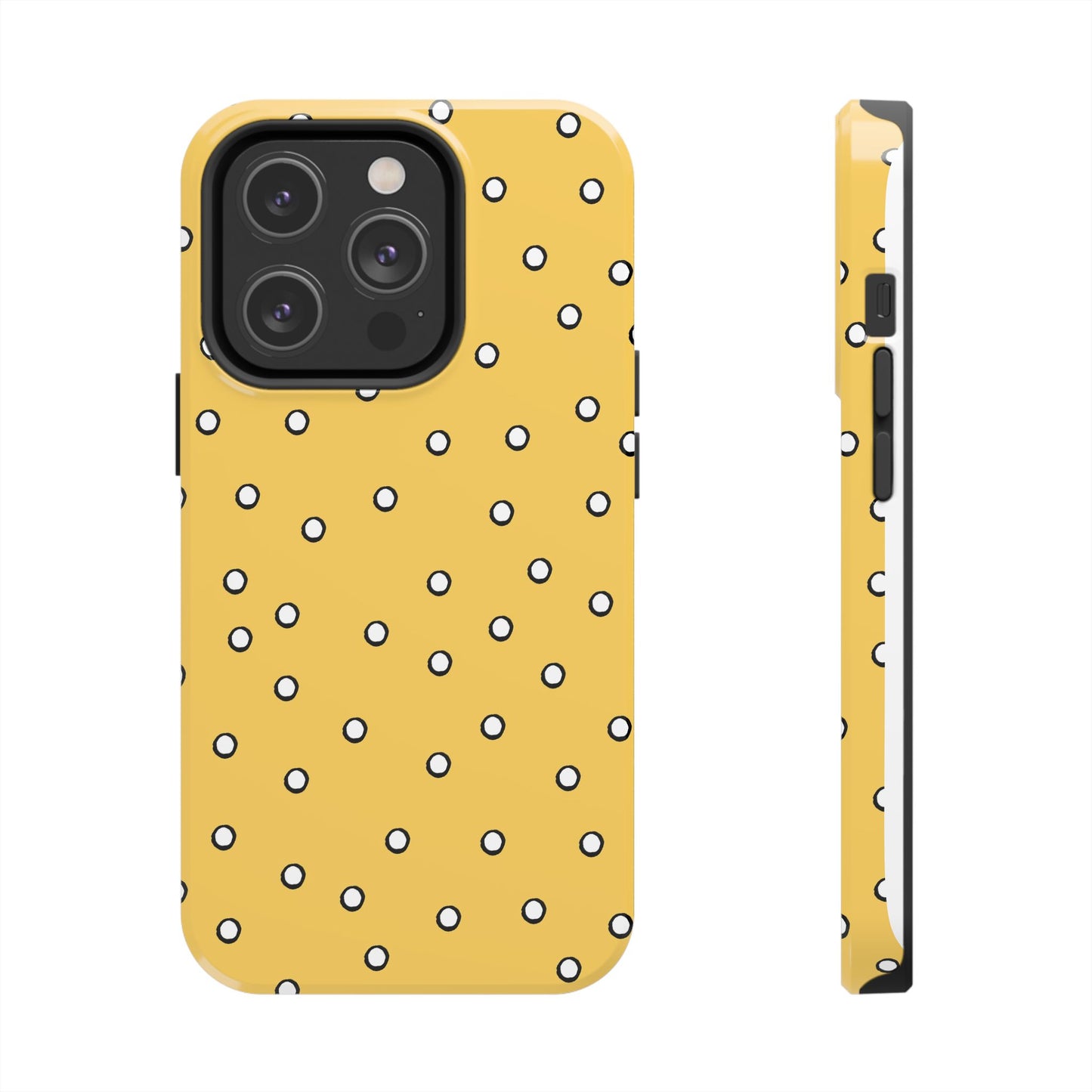 Dots Yellow / White / Black Phone Case