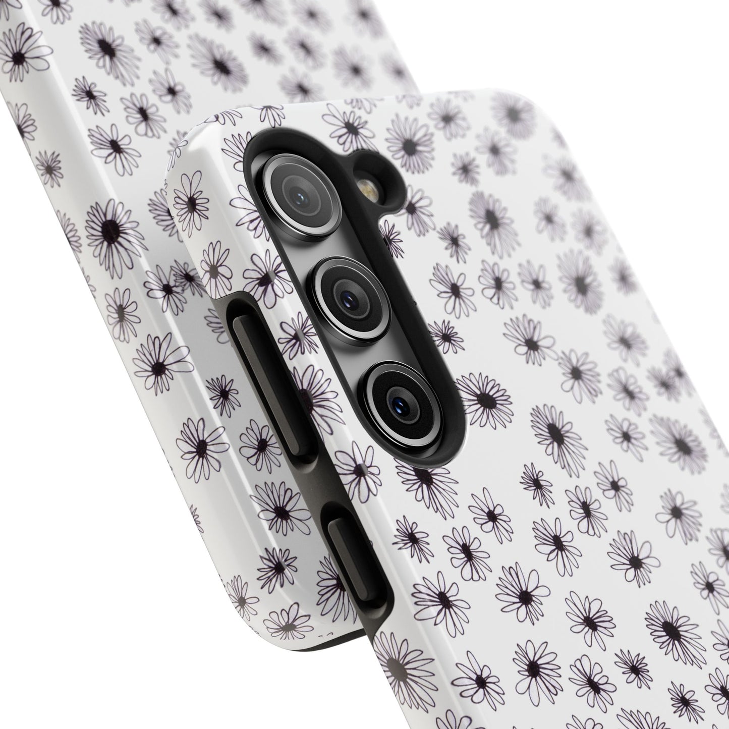 Random Daisy White / Black Phone Case