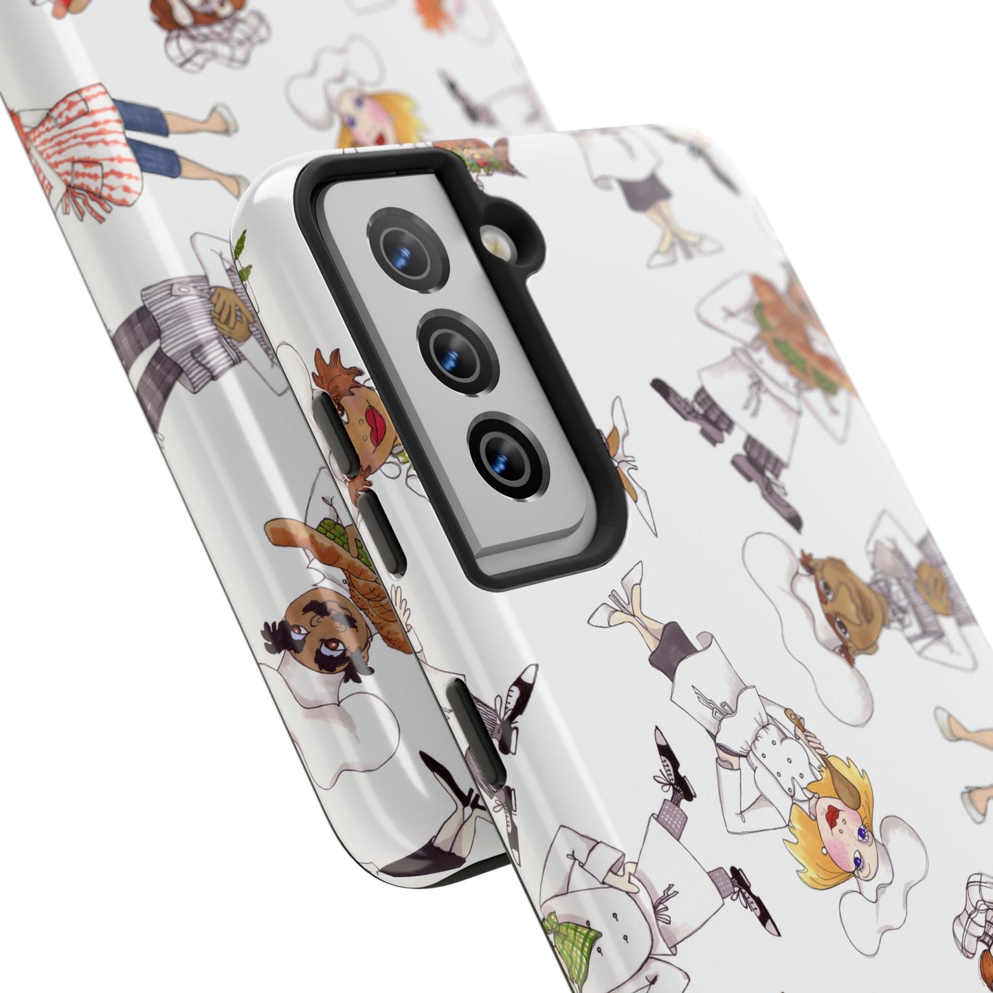 Tossed Chefs White Phone Case