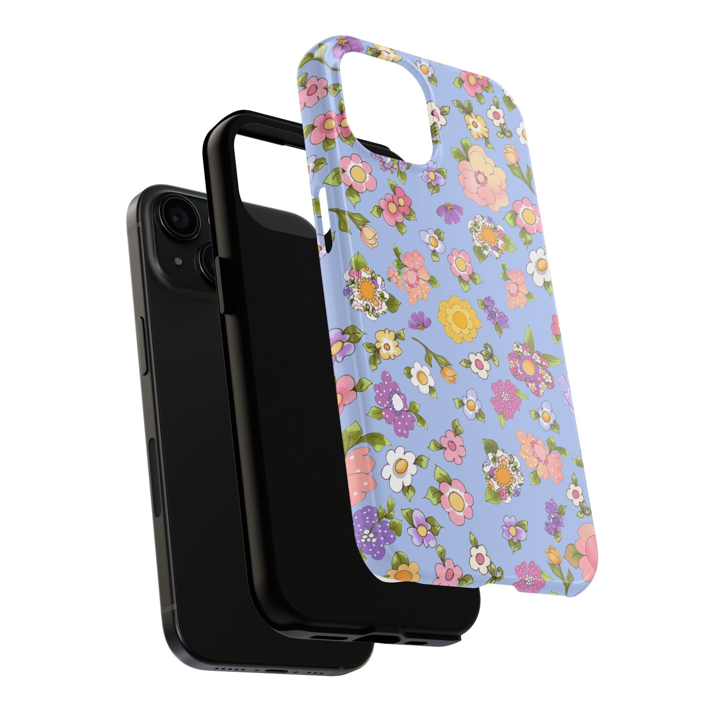 Flowery Blue Phone Case