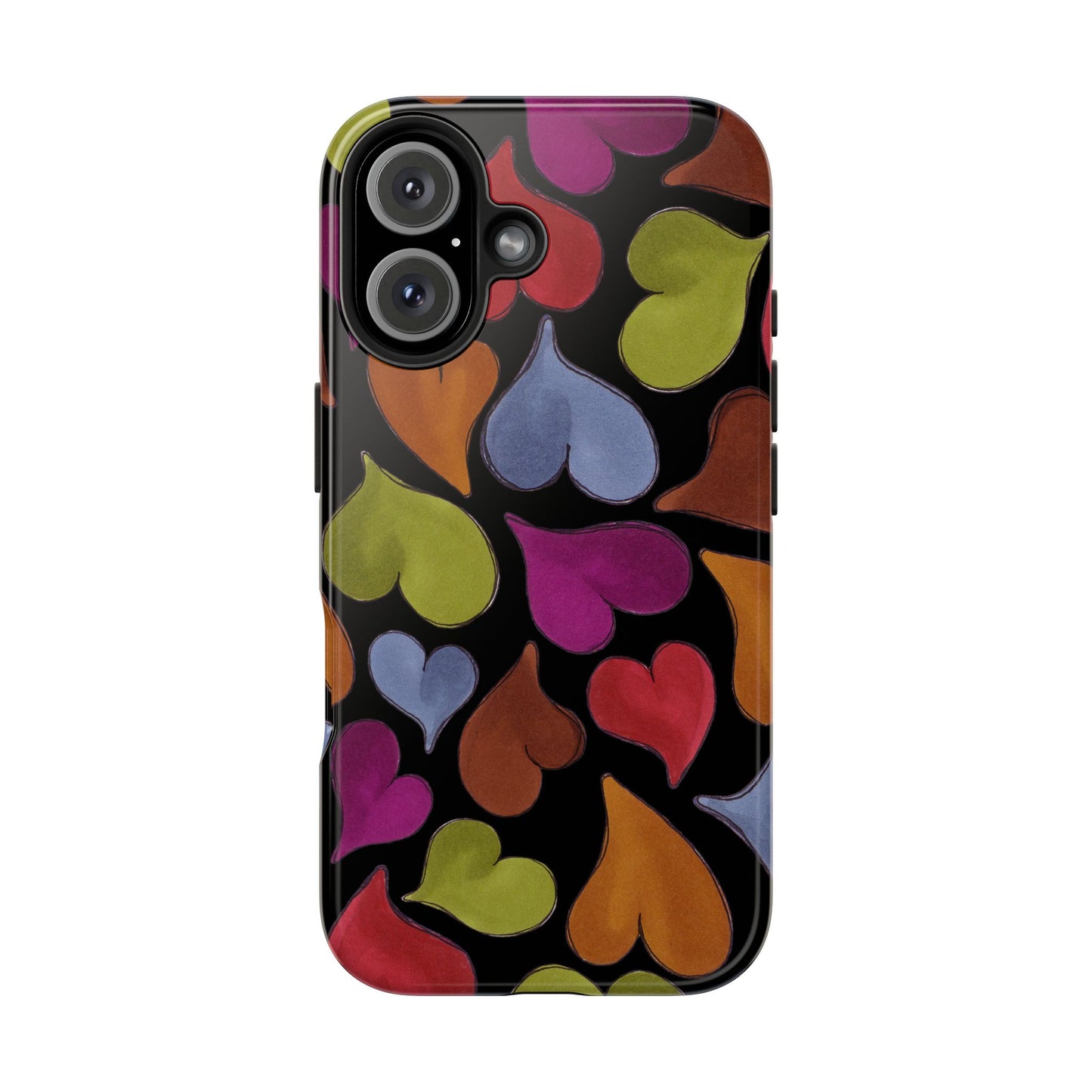 Big Hearted Black Phone Case