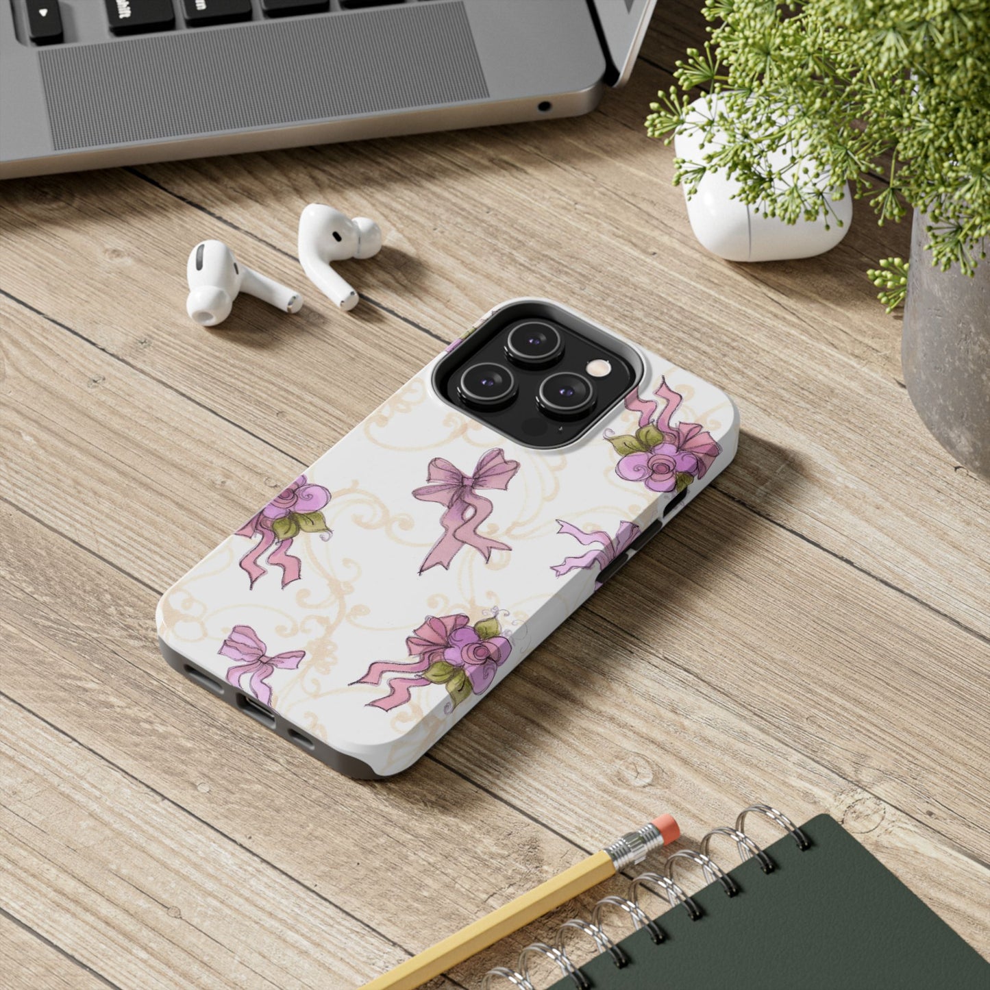 Flower Model Bow Flowers Phone Case