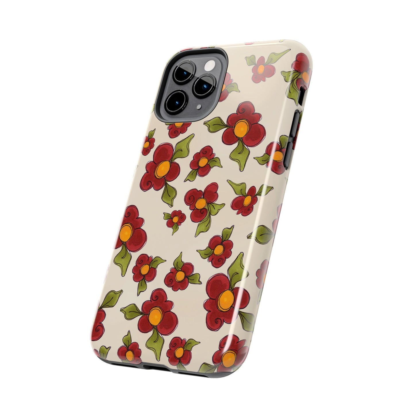 Chili Pepper Daisies Phone Case