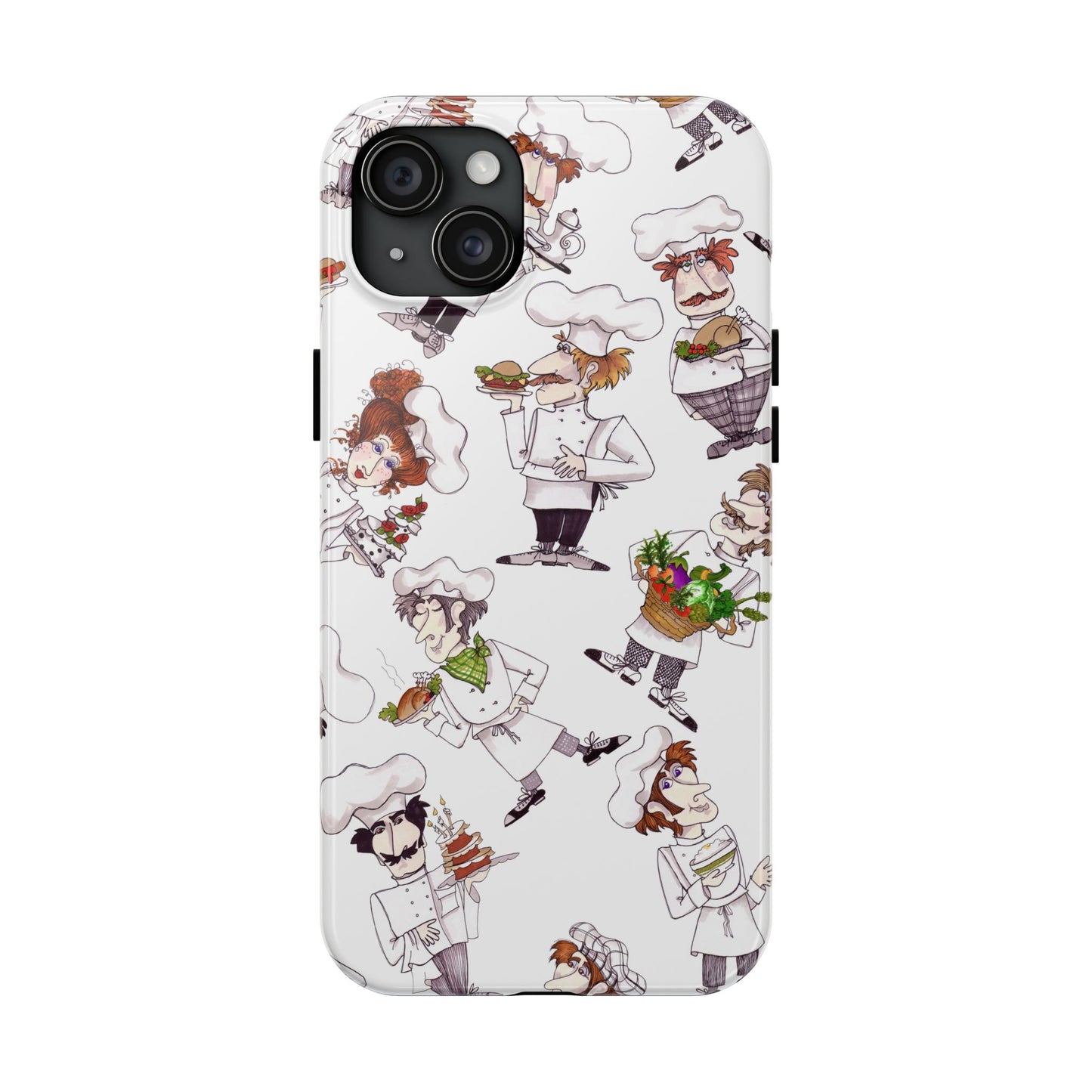 Tossed Chefs White Phone Case