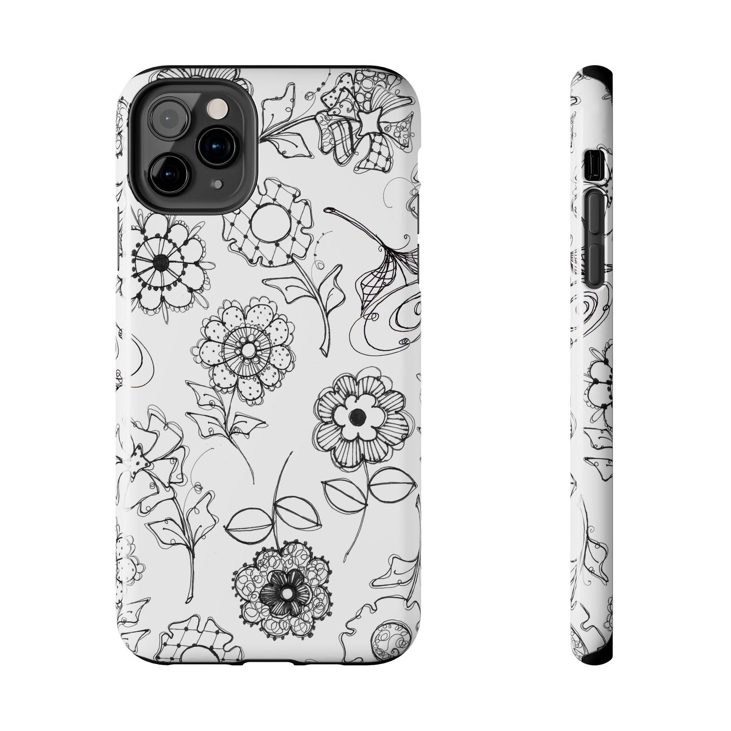 Paper Posies White Phone Case