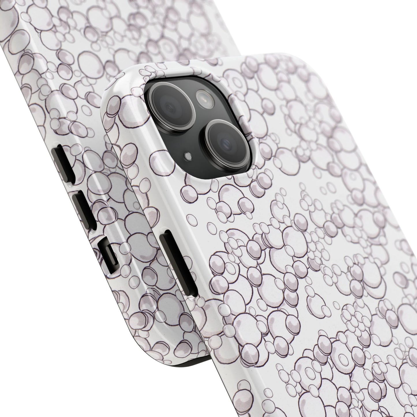 Bubble Dots White Phone Case