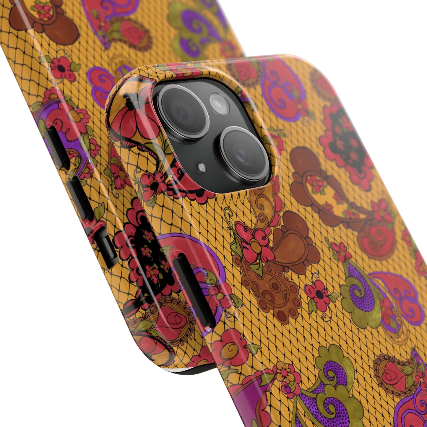 Posie Paisley Gold Phone Case