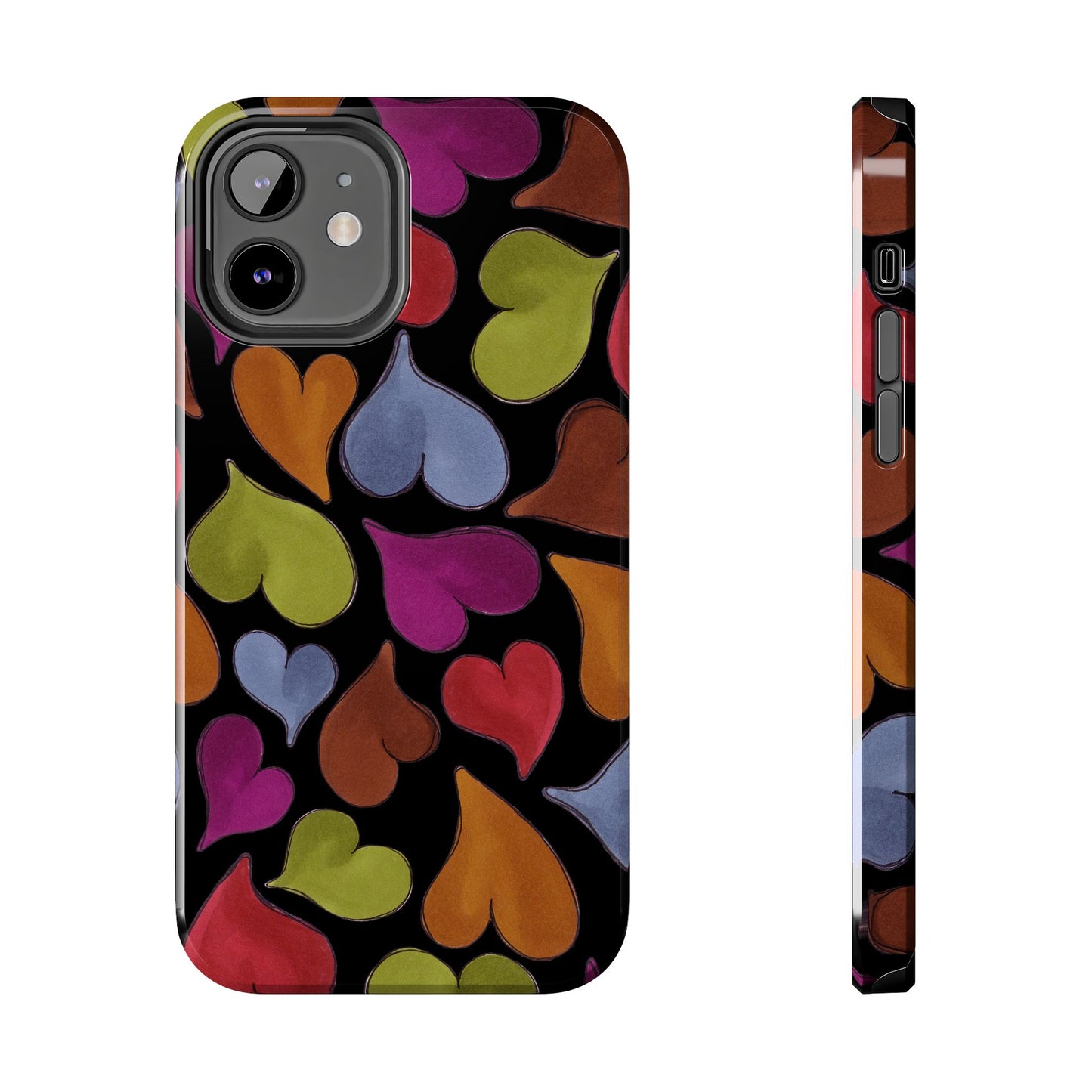 Big Hearted Black Phone Case