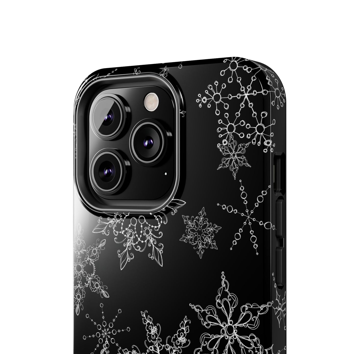Random Flakes Black Phone Case