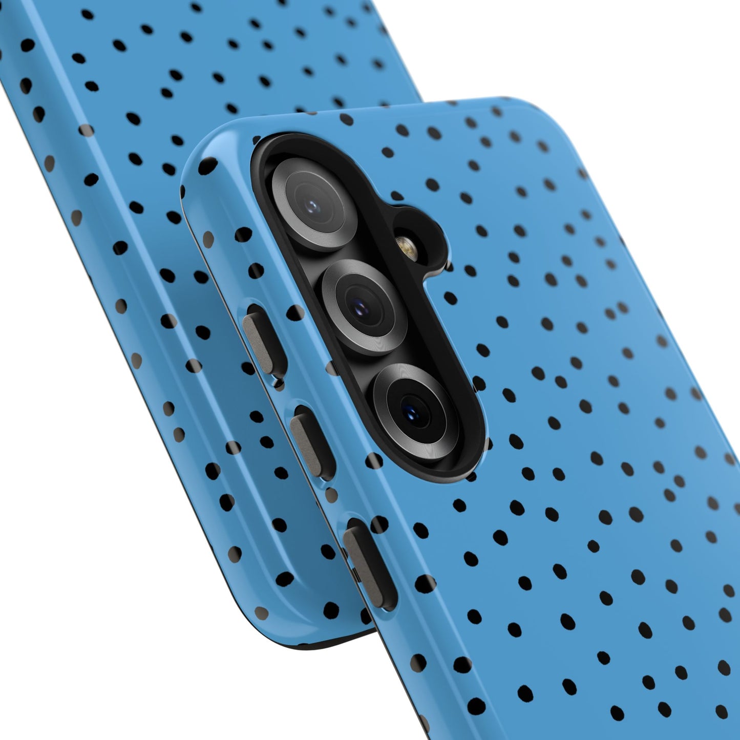 Dinky Dots Turquoise / Black Phone Case