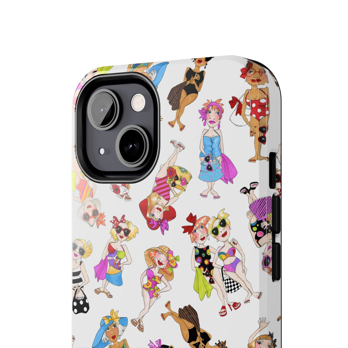 Tossed Beauties White Phone Case