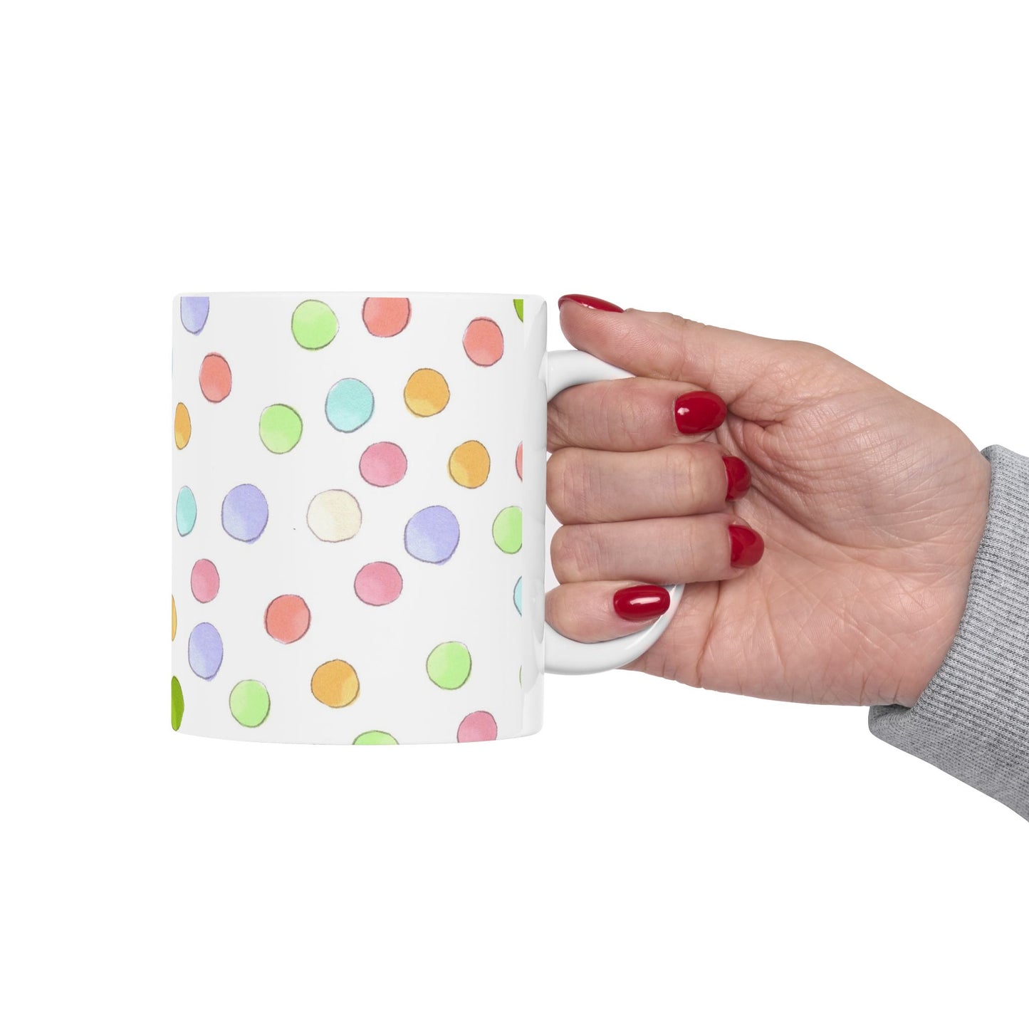 Happy Dots White Cup