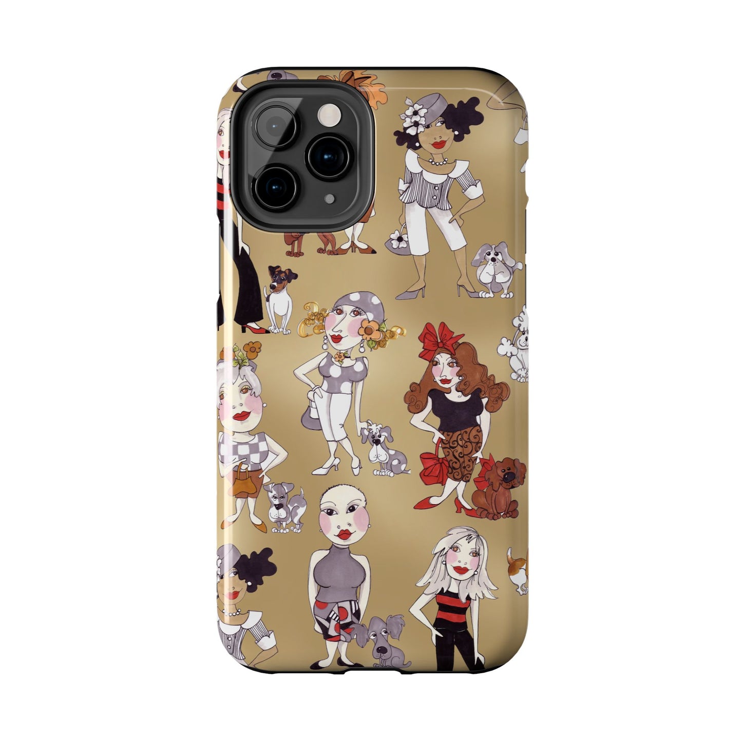 Dog Ladies Tan Phone Case