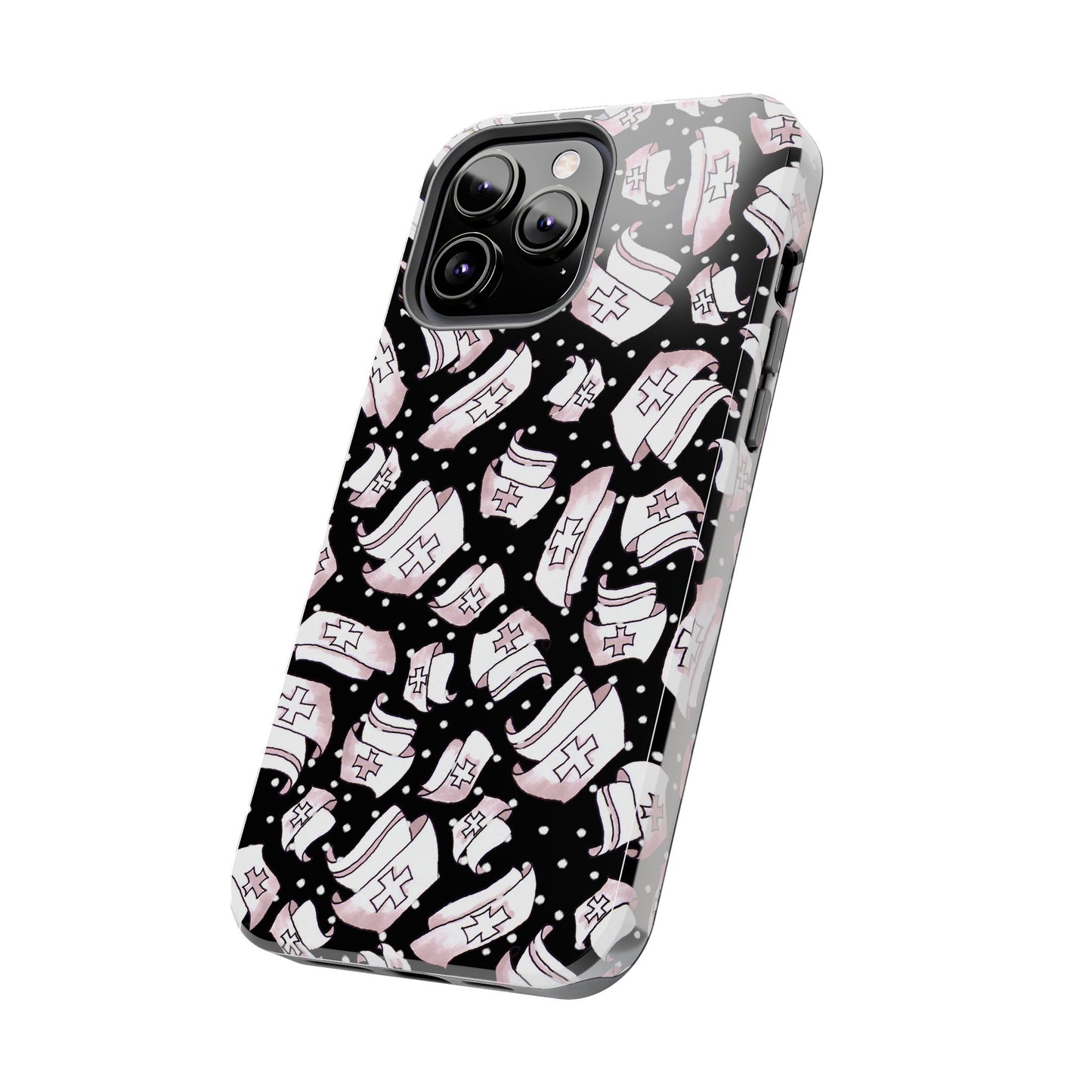 Med Hats Black Phone Case
