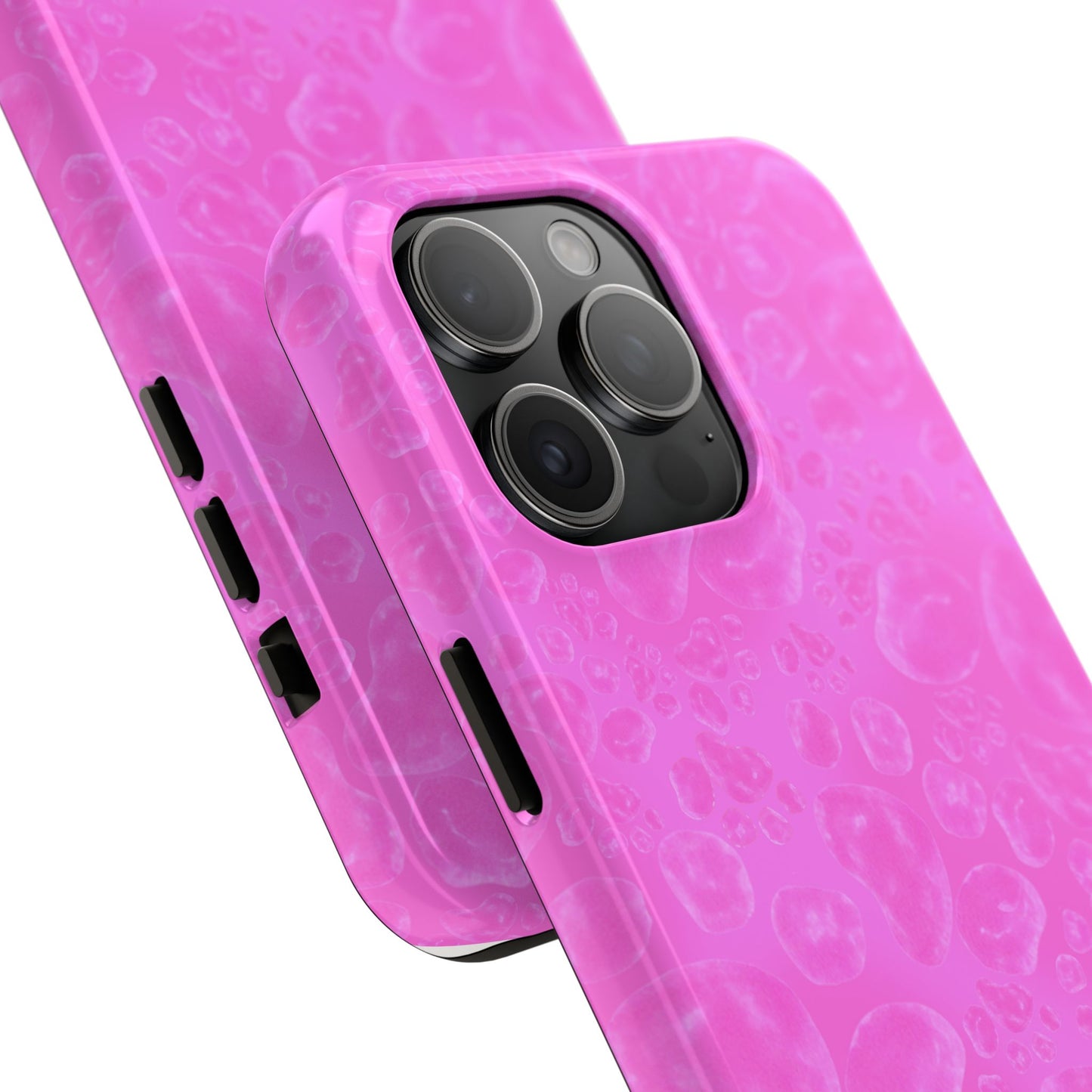 Paw Dots Cerise Phone Case