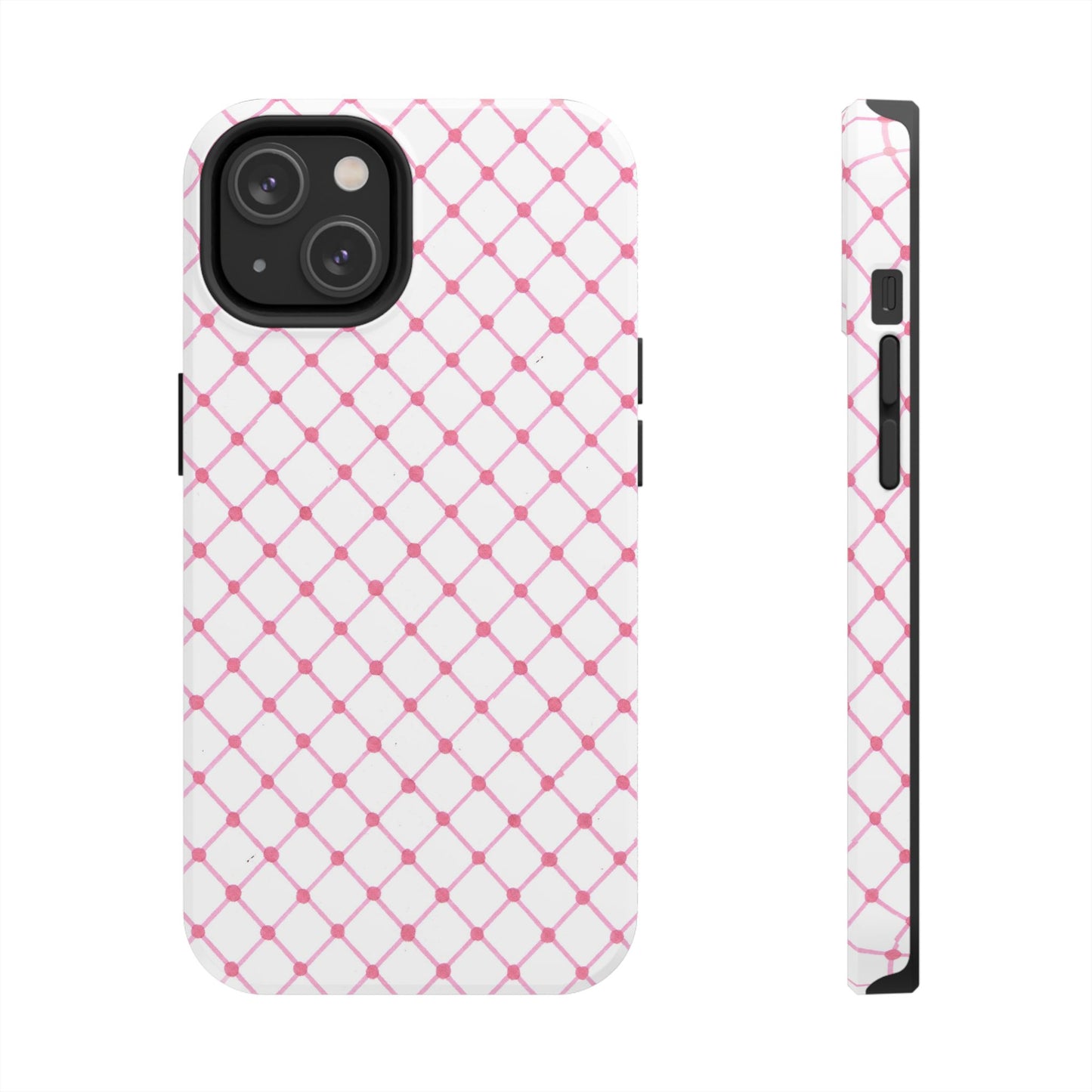Cyclone Fence White / Pink Phone Case