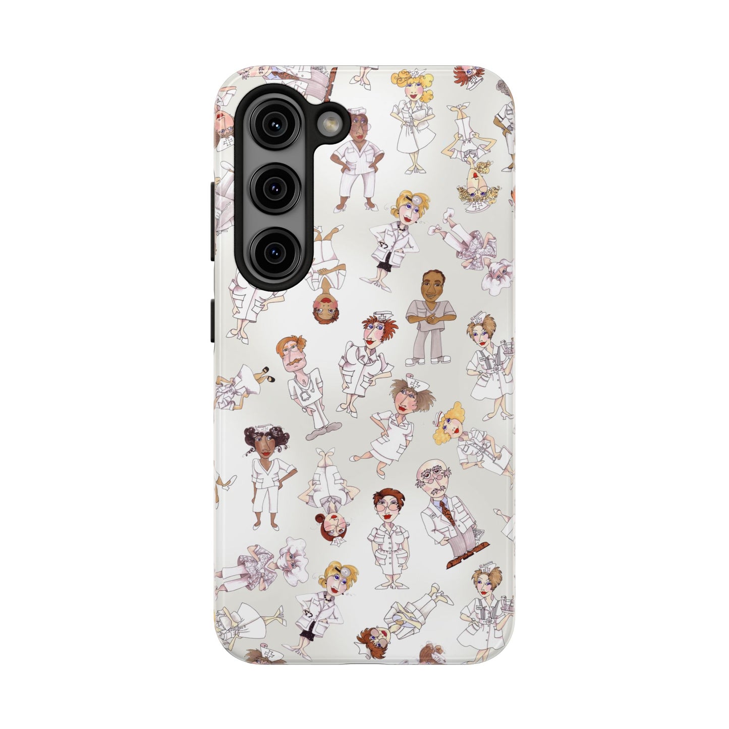 Tossed Nurses Gray Phone Case
