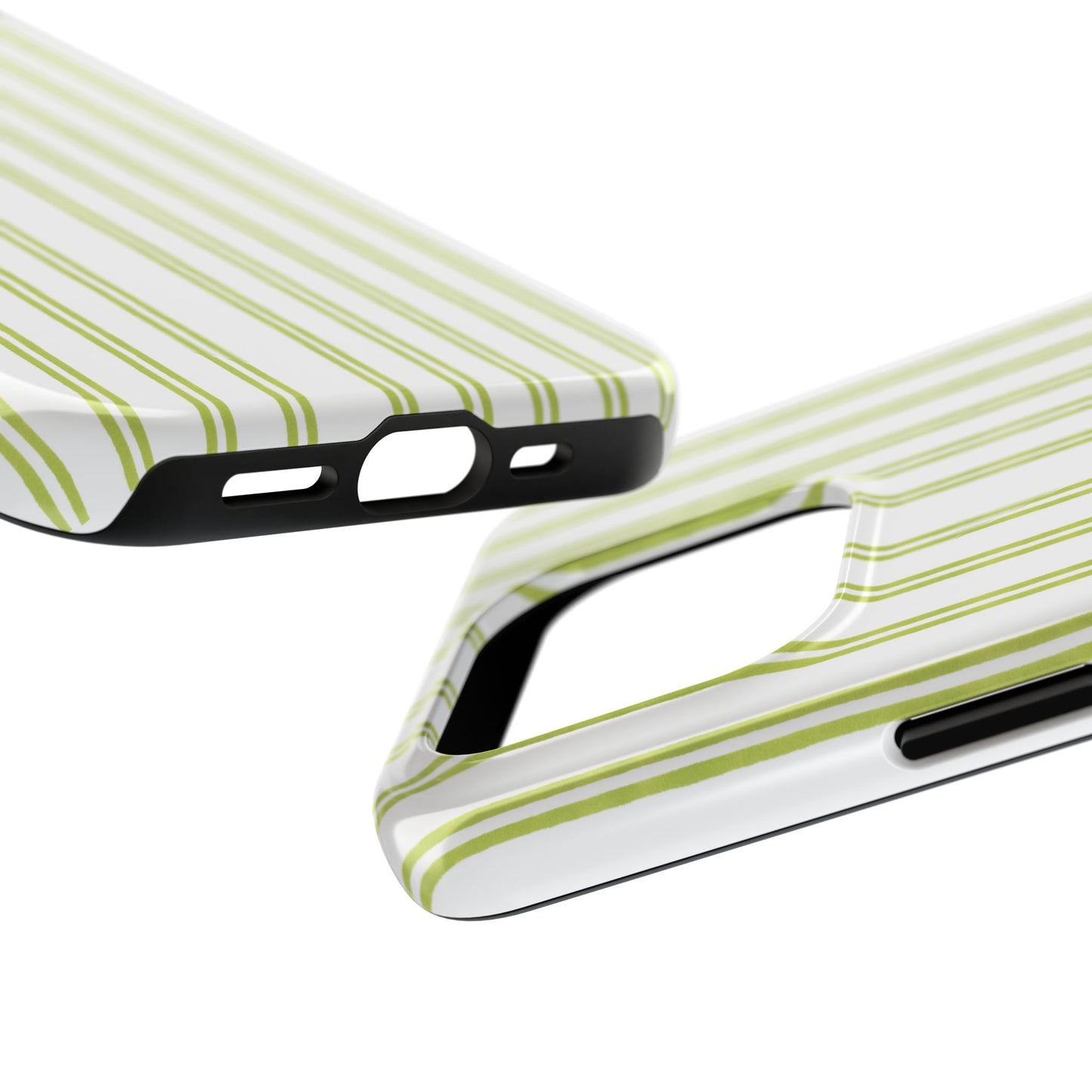 Green Double Stripe Phone Case