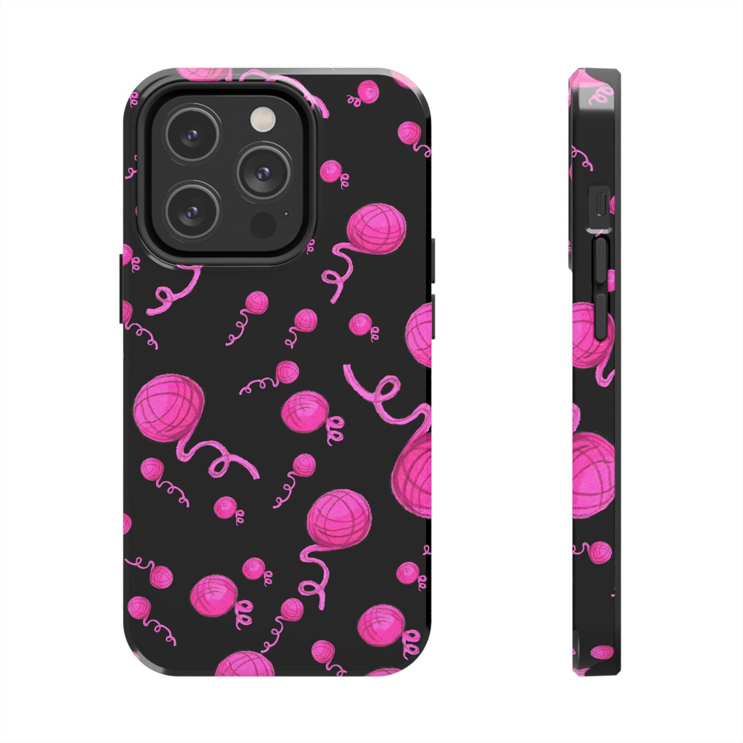 Yarniverse Black / Pink Phone Case