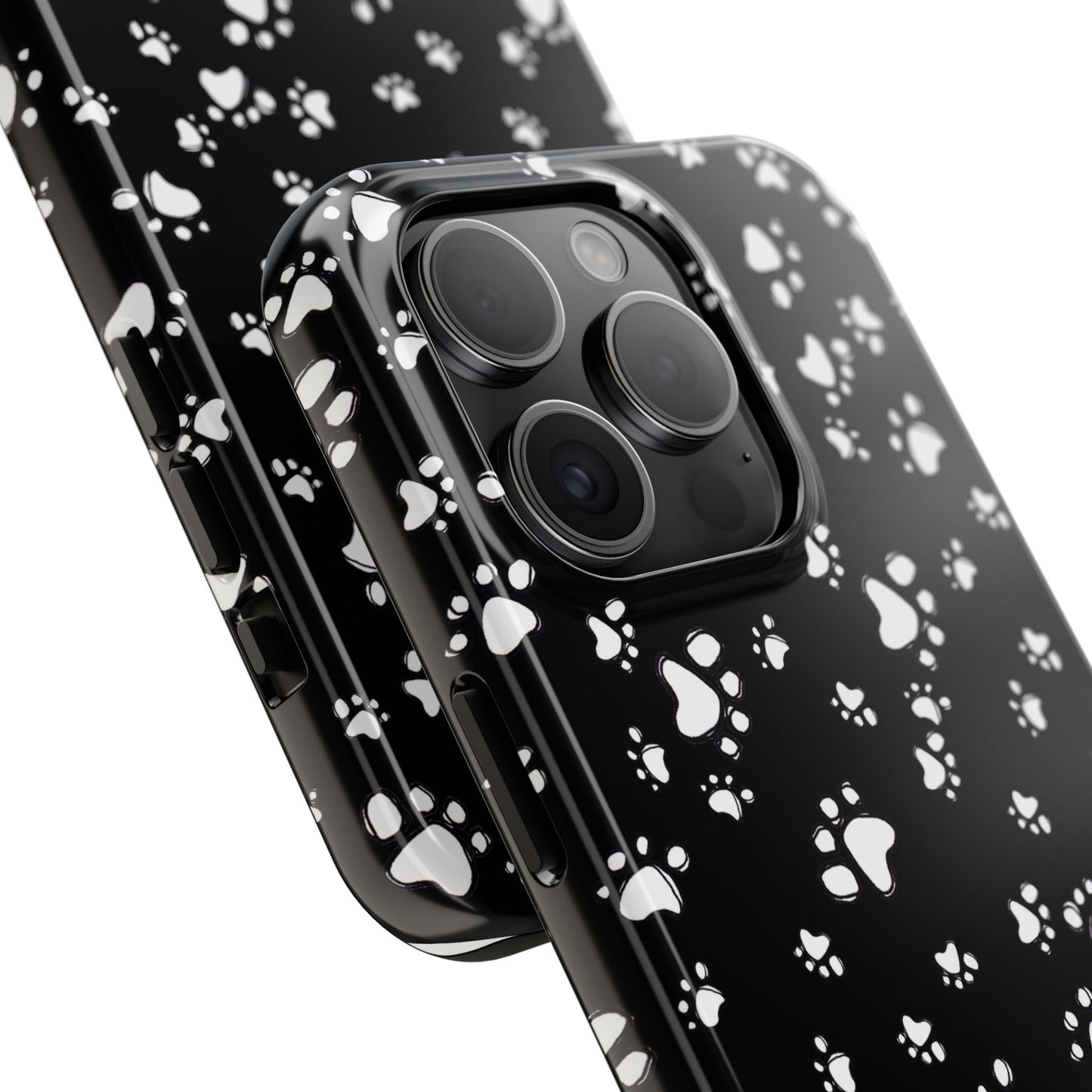 Paw Flakes Black Phone Case