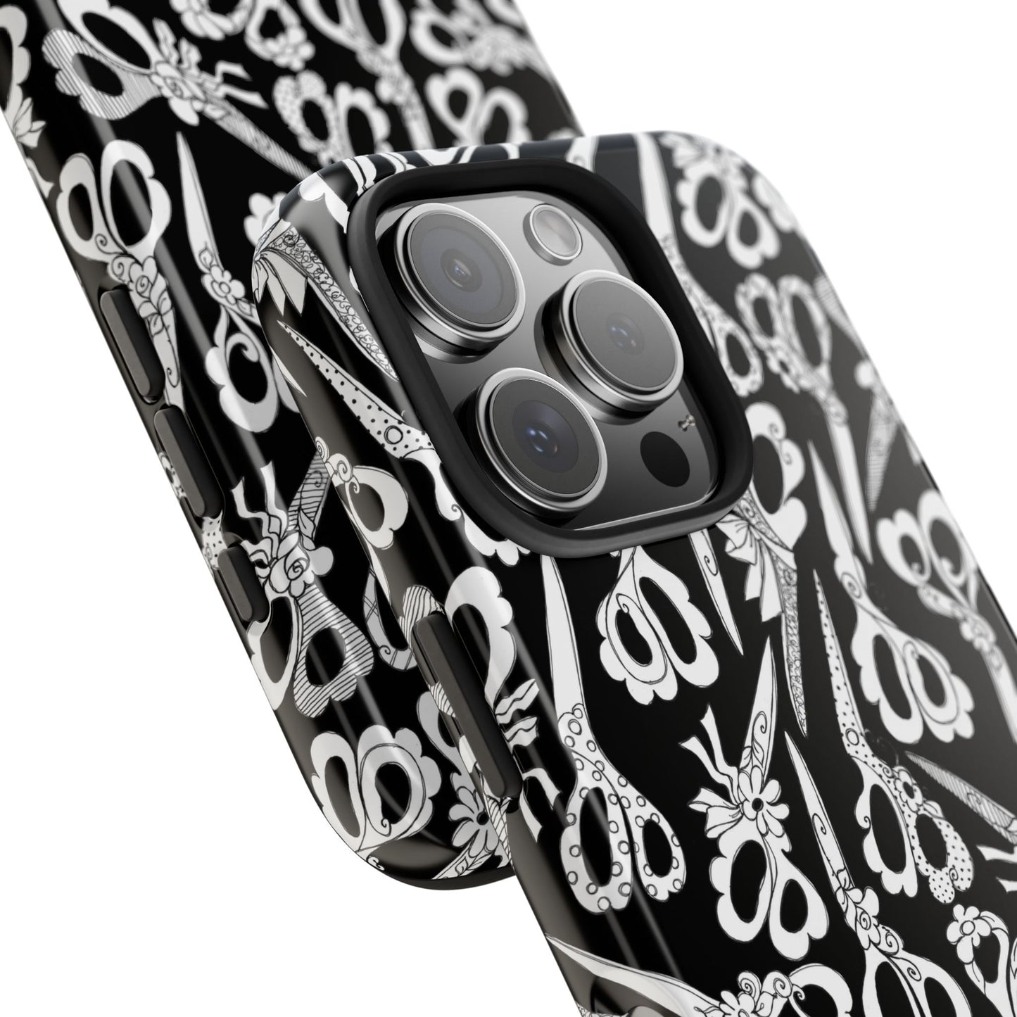 Scissor Blizzard Black Phone Case