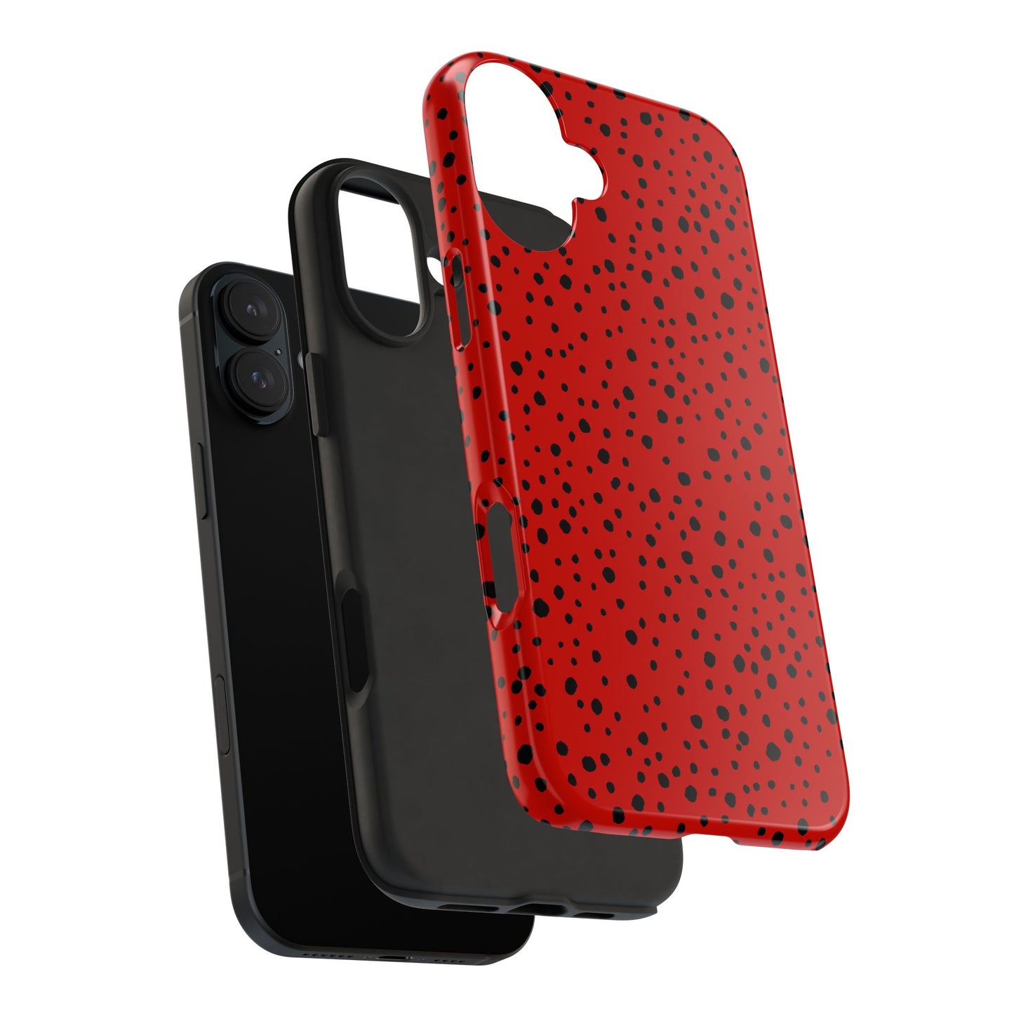 Pepper Dots Red / Black Phone Case