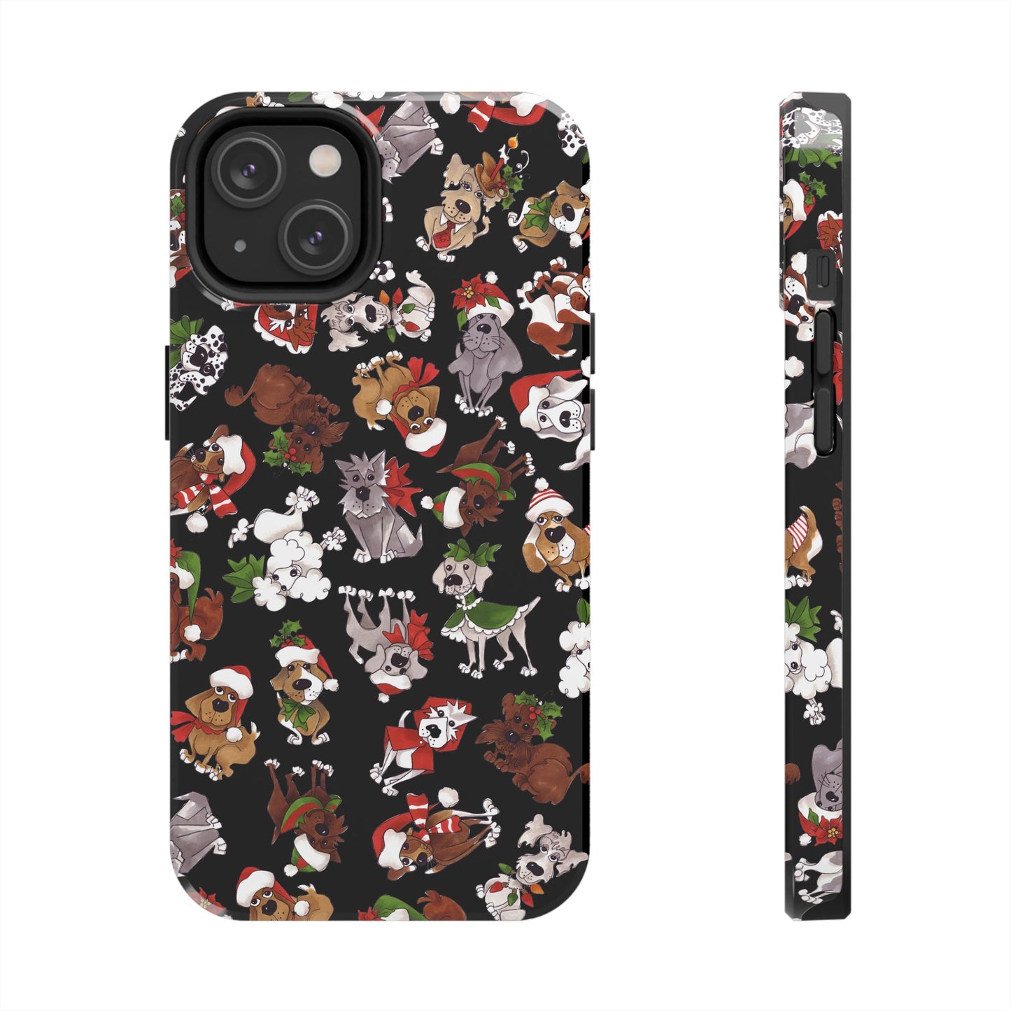 Doggie Toss Black Phone Case