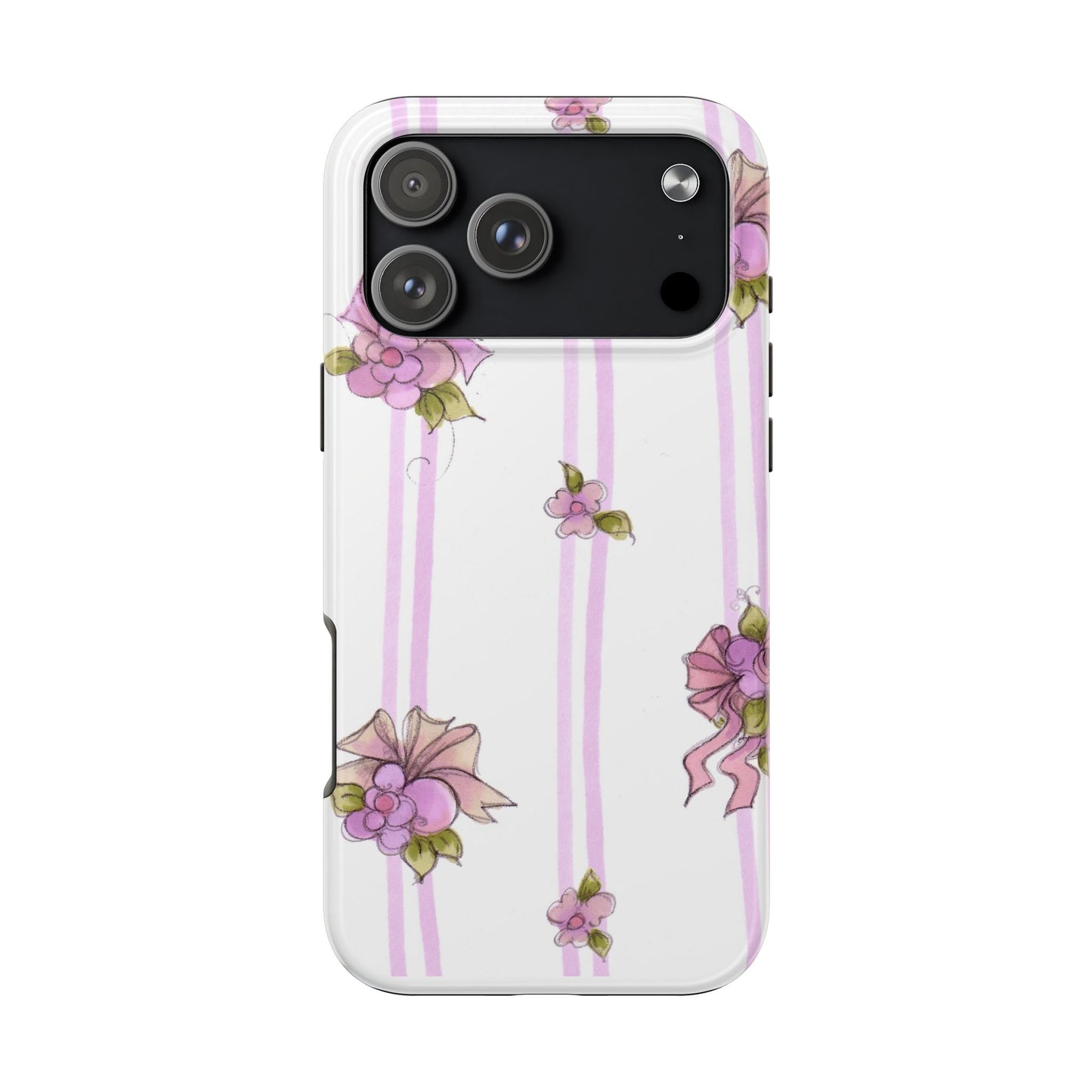 Flower Model Flower Stripe Phone Case