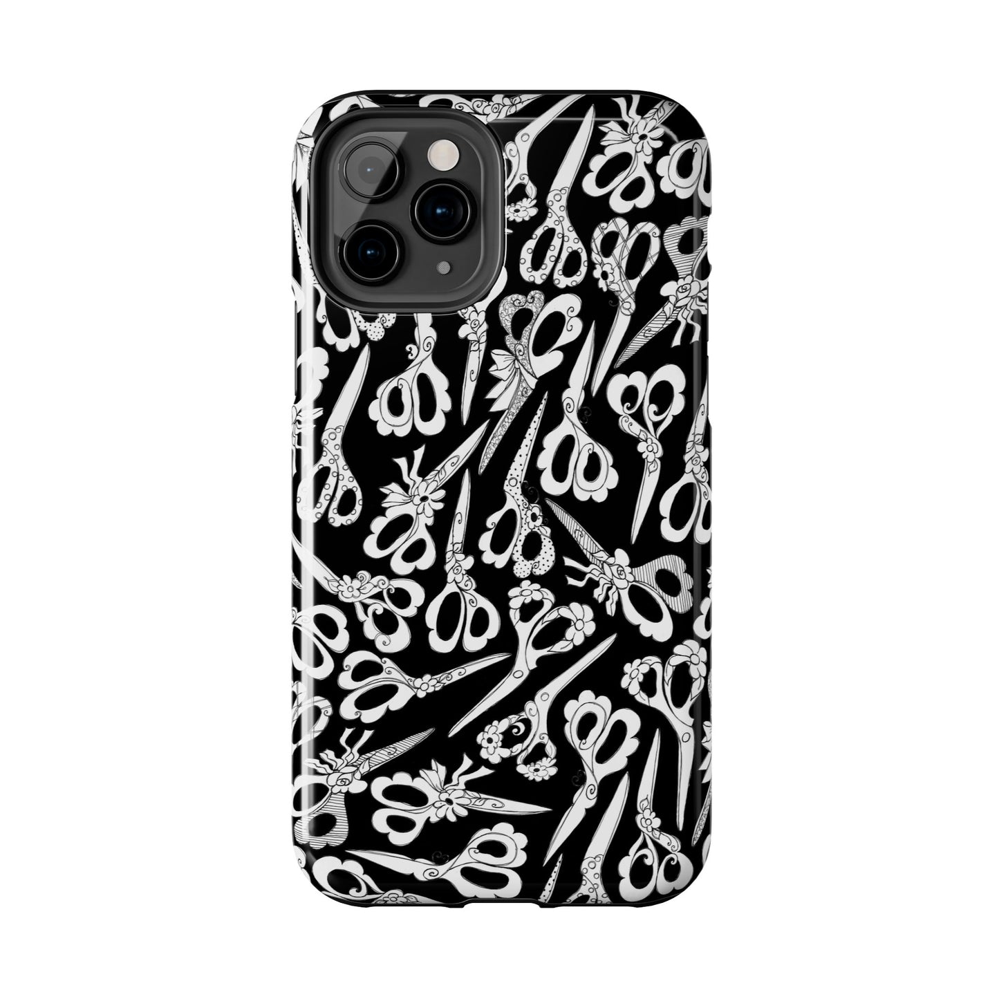 Scissor Blizzard Black Phone Case