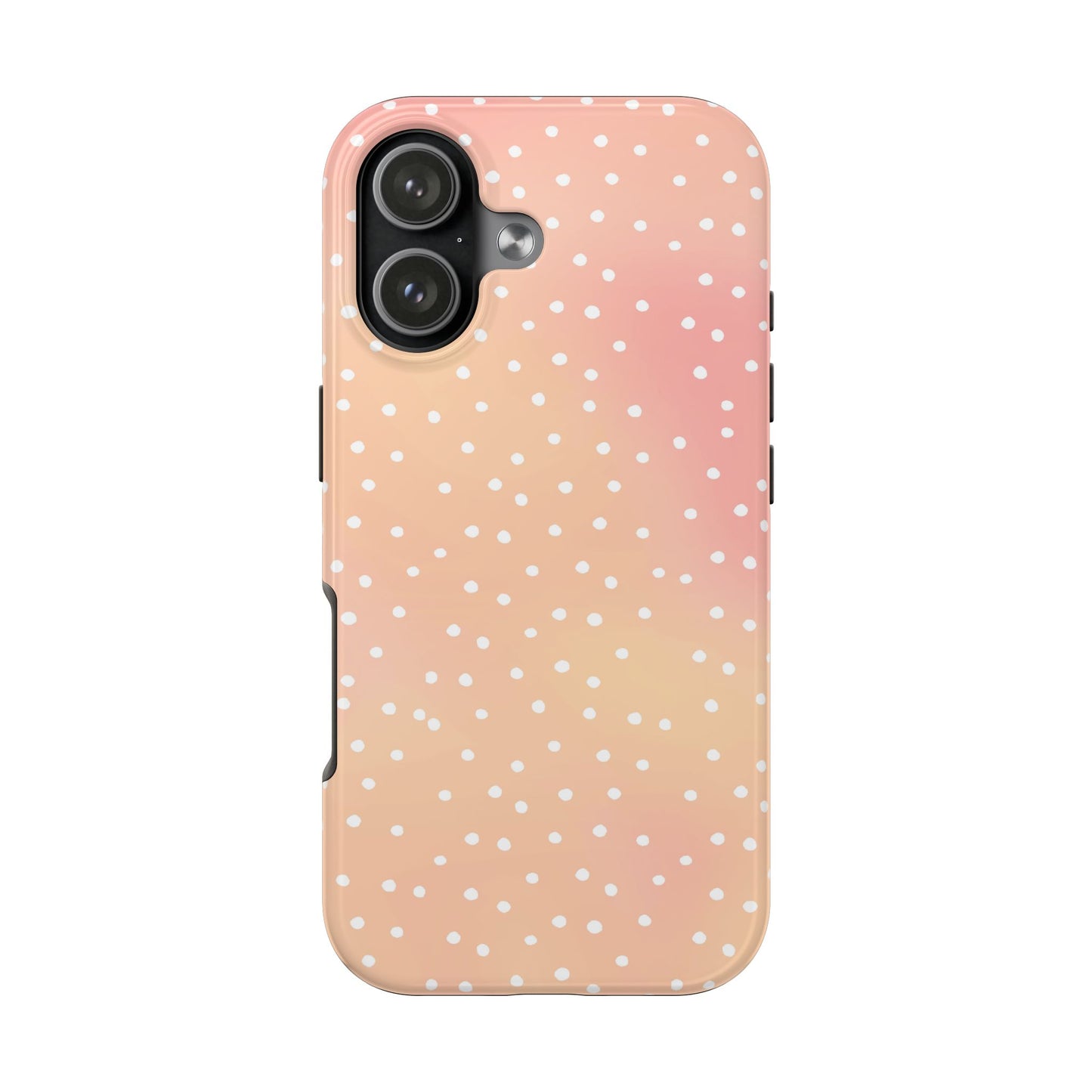 Dinky Dots Peach / White Phone Case