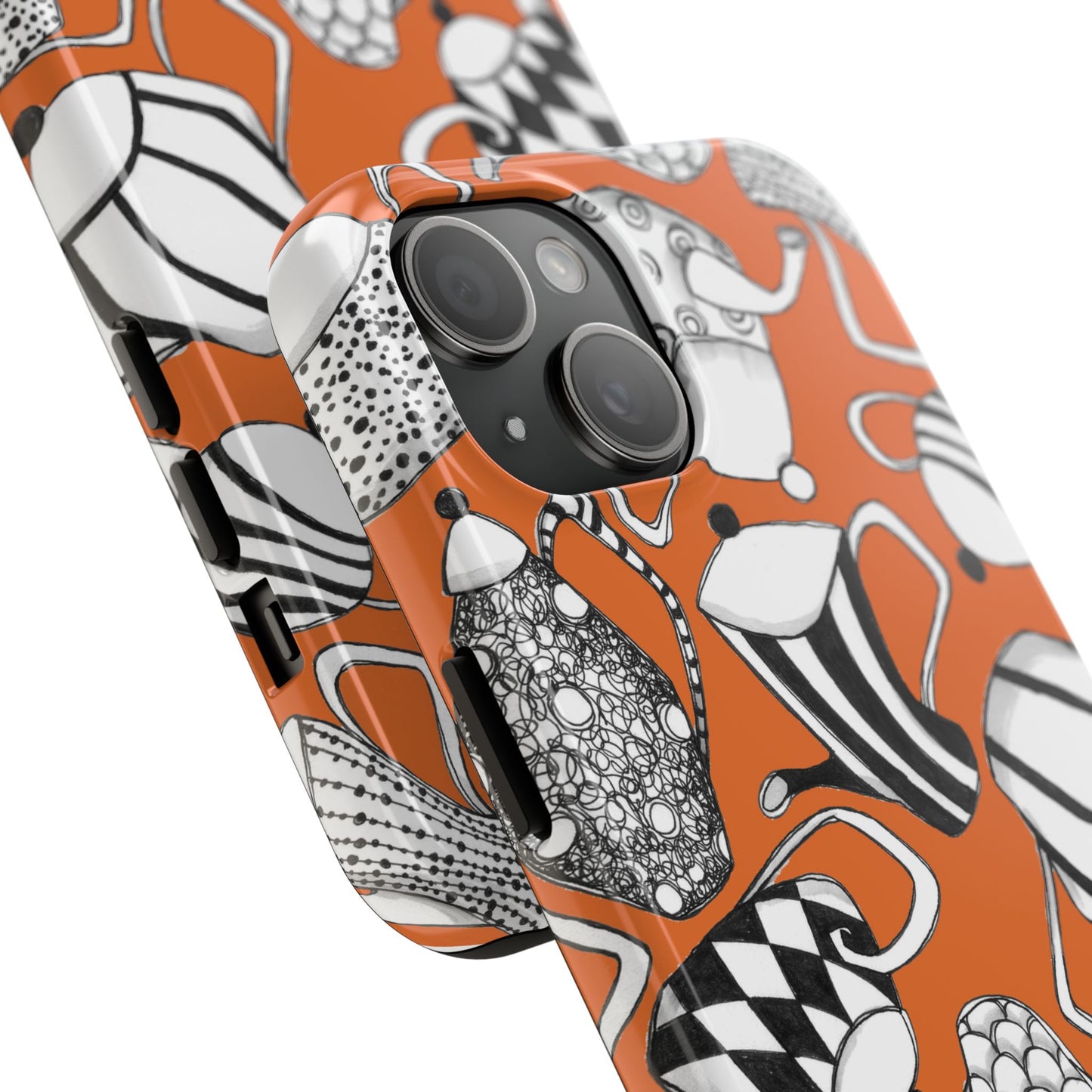 Coffee, Tea Anyone? Orange Phone Case