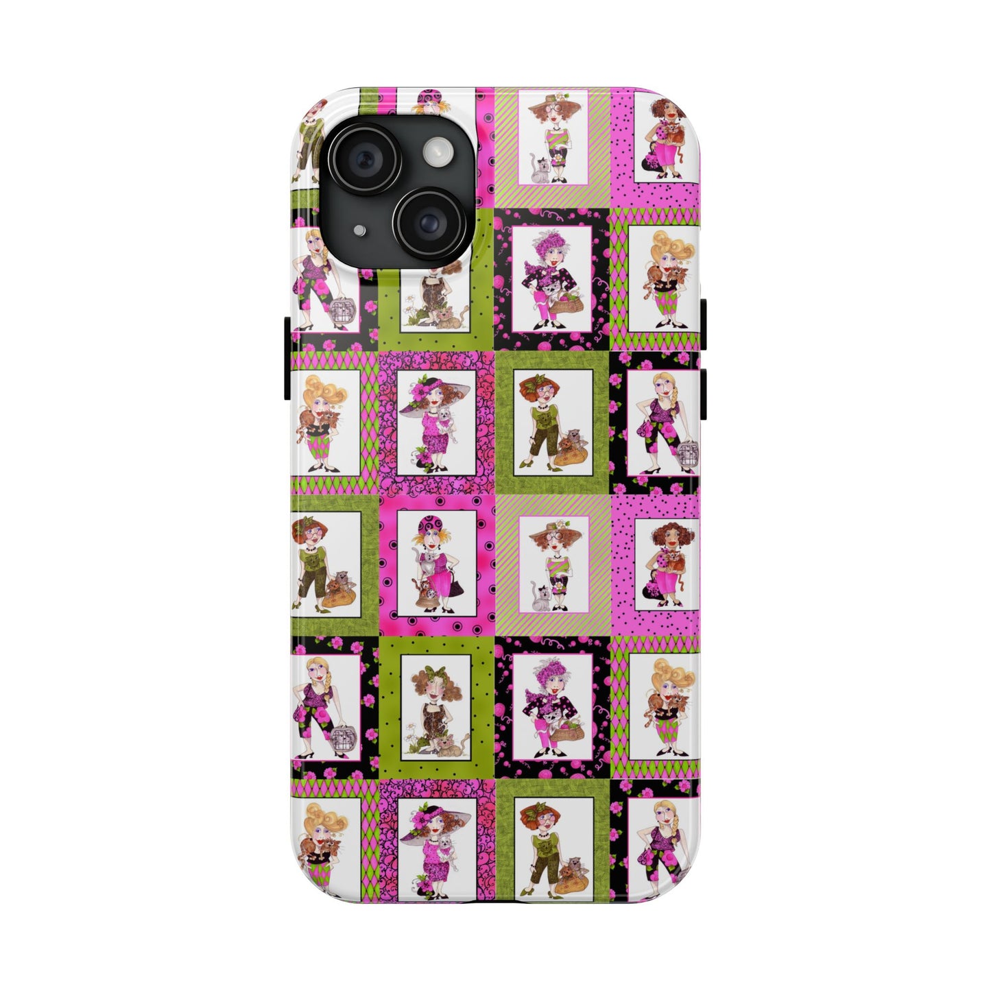 Cat Ladies Cerise Phone Case