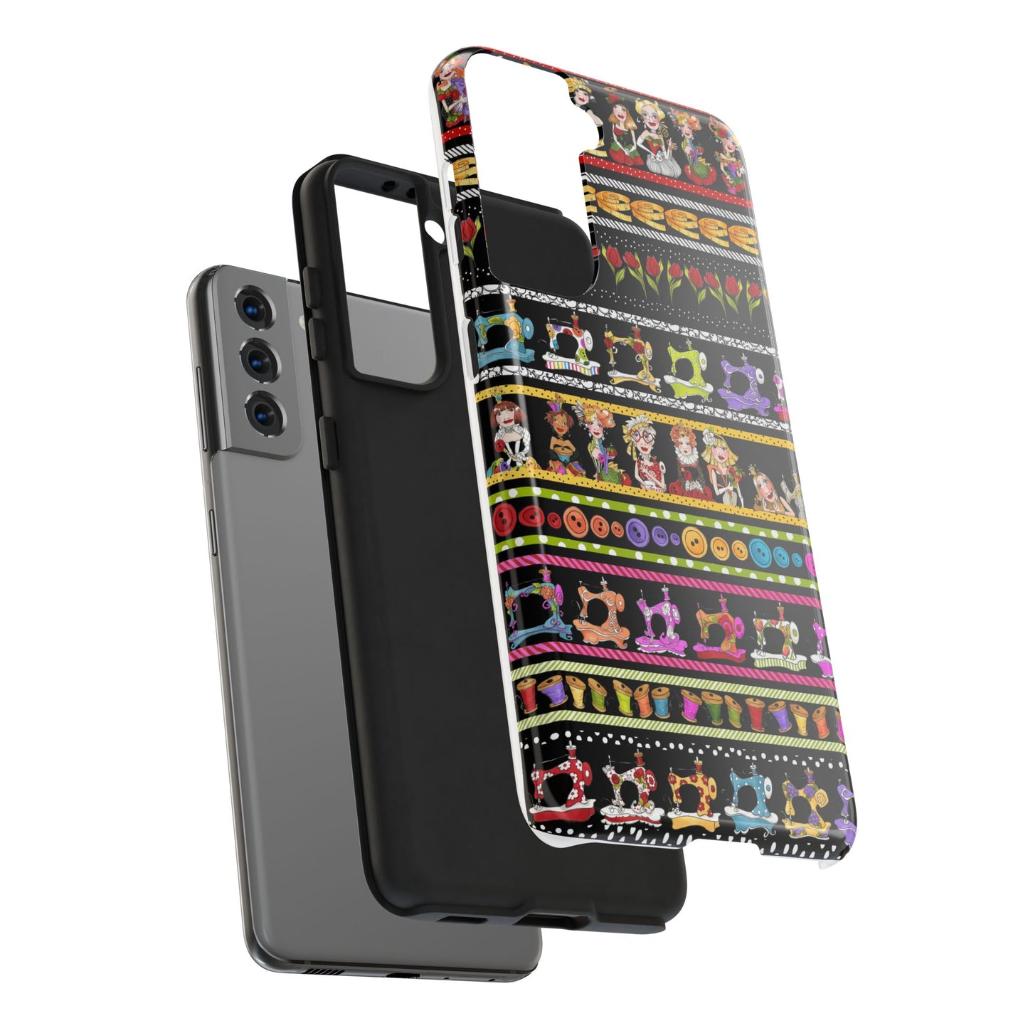 Curious Border Black Phone Case