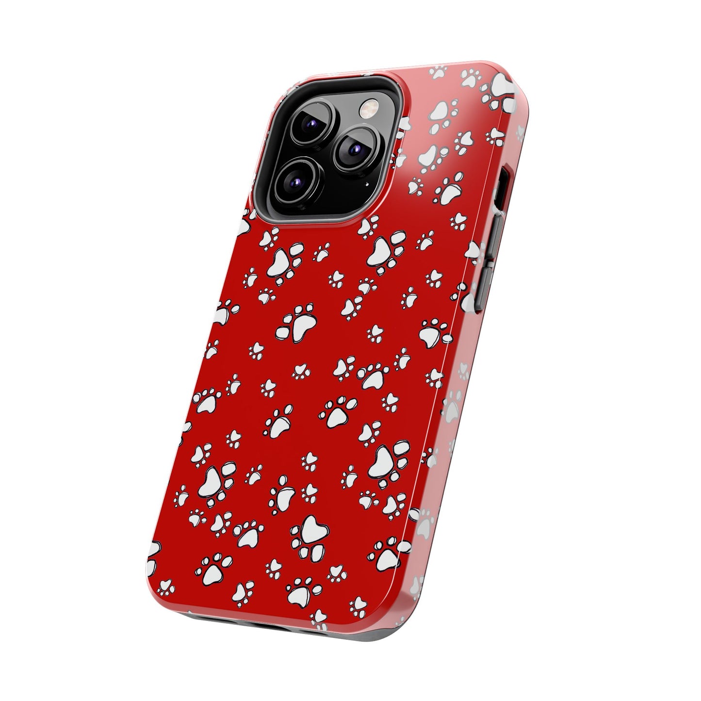 Paw Flakes Red Phone Case