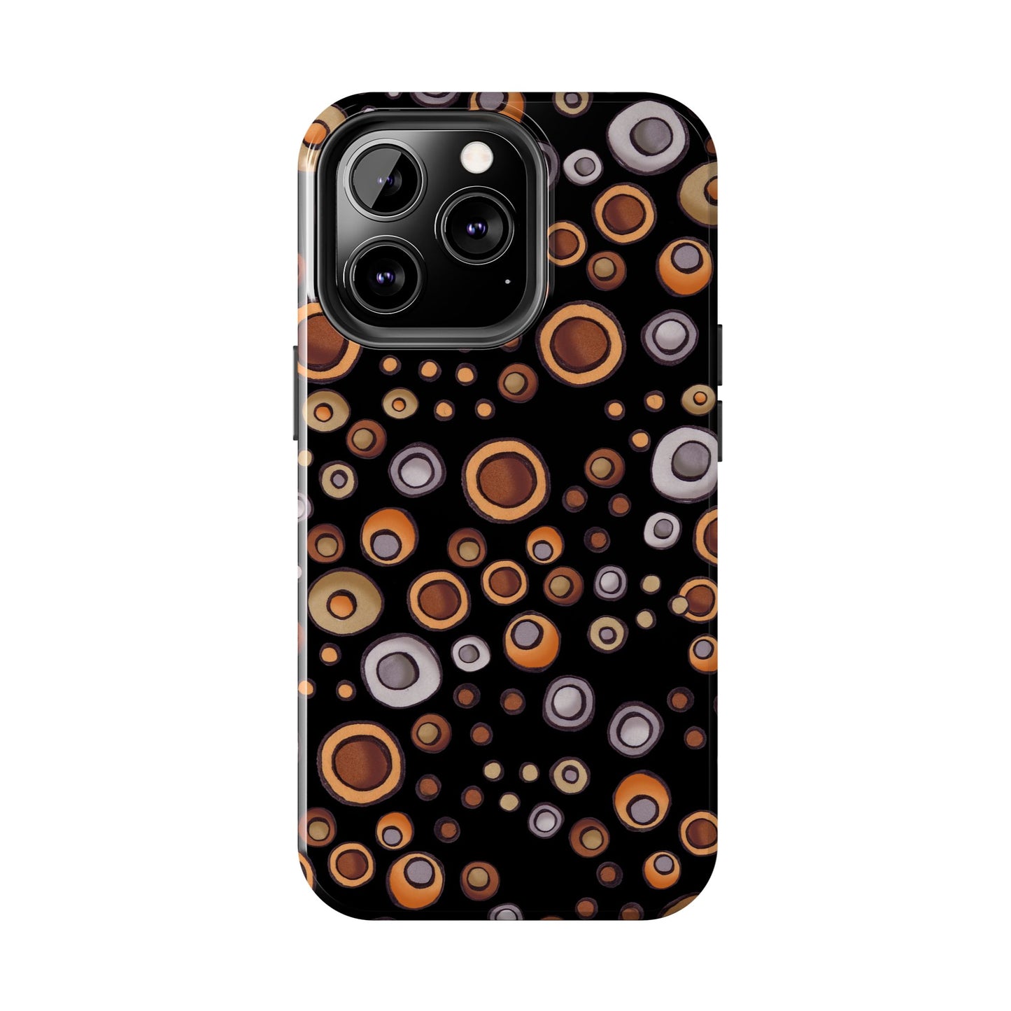 Doggy Dots Black Phone Case