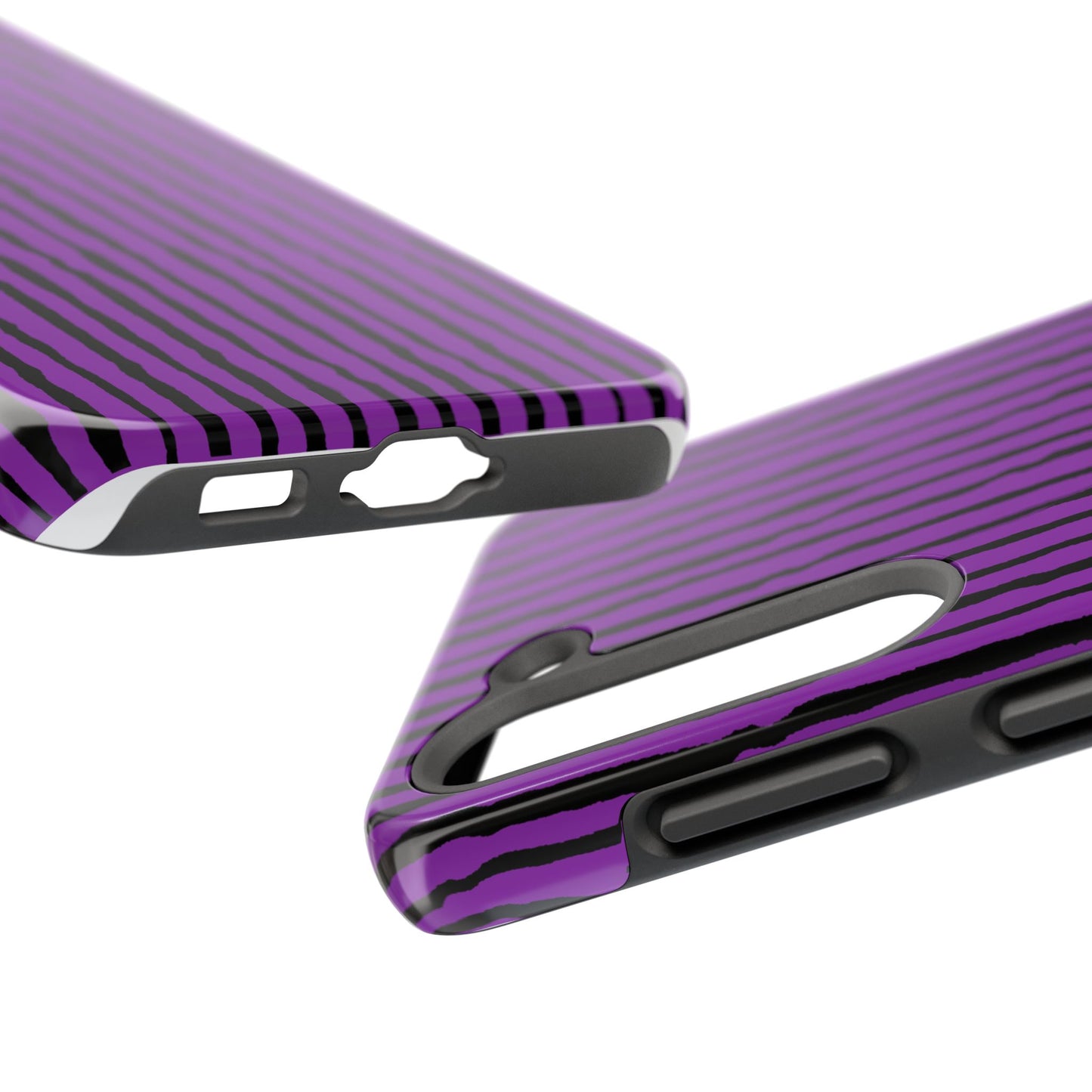 Sorta Stripe Purple / Black Phone Case