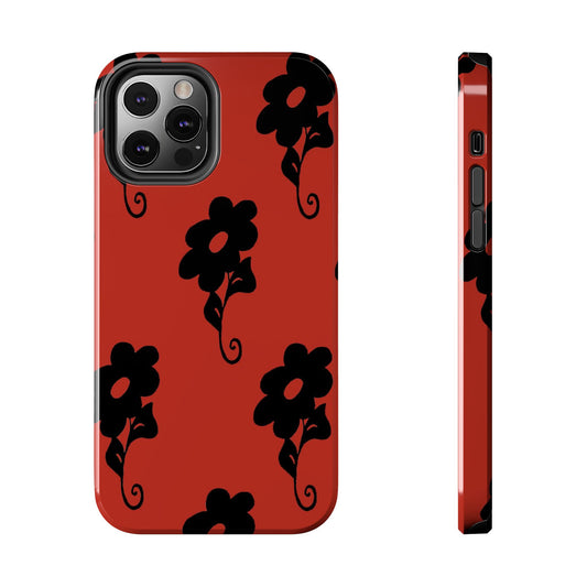 Daring Daisy Red Phone Case