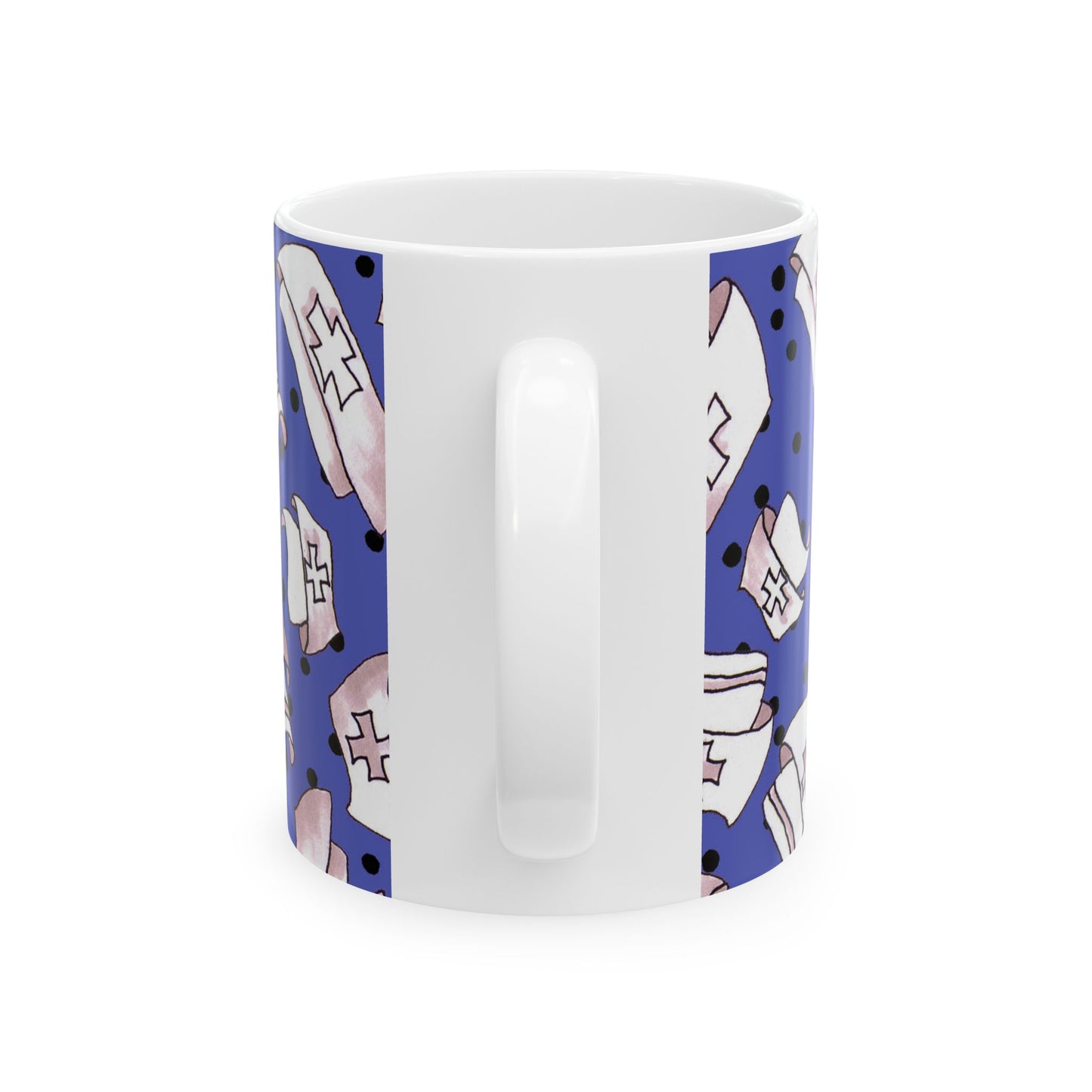 Med Hats Blue / Black Cup